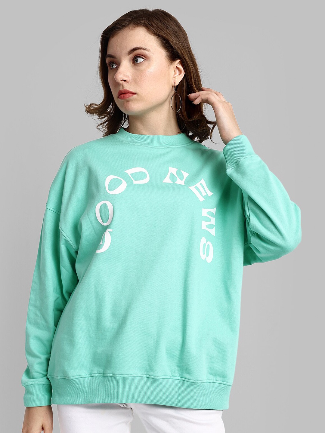 HEYLAY Typography Printed Long Drop Shoulder Sleeves Oversized Cotton Pullover Sweatshirt, Blue
HEYLAY Typography Printed Long Drop Shoulder Sleeves Oversized Cotton Pullover Sweatshirt, Blue