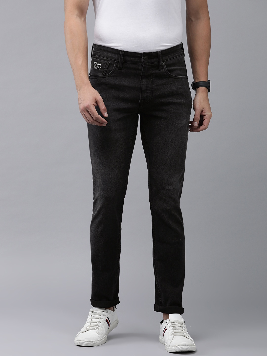 U.S. Polo Assn. Denim Co. Men Brandon Slim Tapered Fit Light Fade Stretchable Jeans, Black
U.S. Polo Assn. Denim Co. Men Brandon Slim Tapered Fit Light Fade Stretchable Jeans, Black
