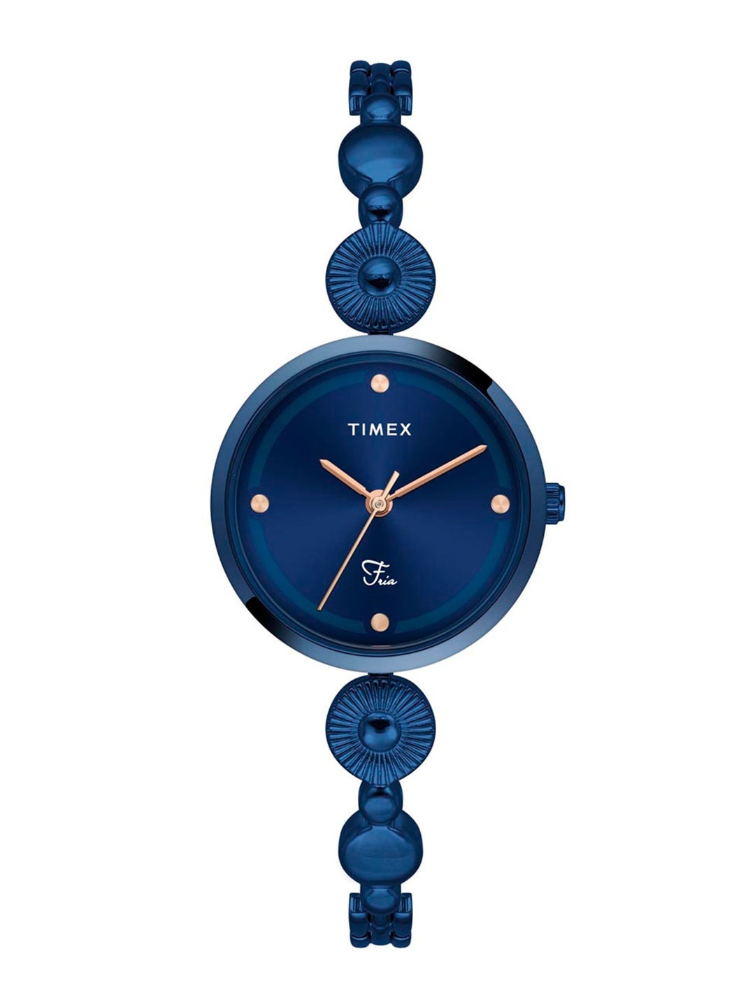 Timex Women Brass Dial & Bracelet Style Straps Analogue Watch TWEL18205, Blue
Timex Women Brass Dial & Bracelet Style Straps Analogue Watch TWEL18205, Blue