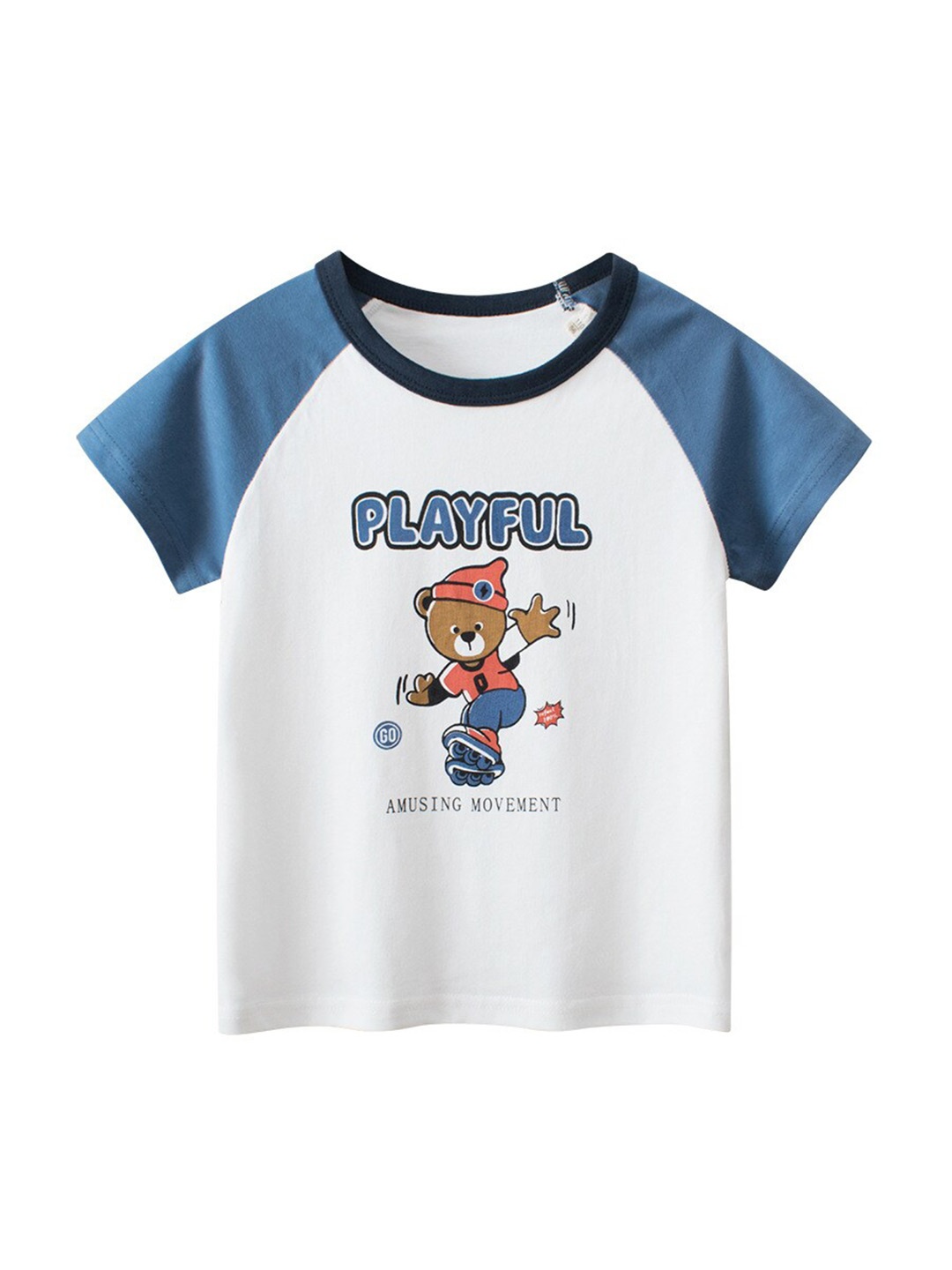 StyleCast x Revolte Boys Graphic Printed Cotton Round Neck Raglan Sleeves Casual T-shirt, Blue
StyleCast x Revolte Boys Graphic Printed Cotton Round Neck Raglan Sleeves Casual T-shirt, Blue