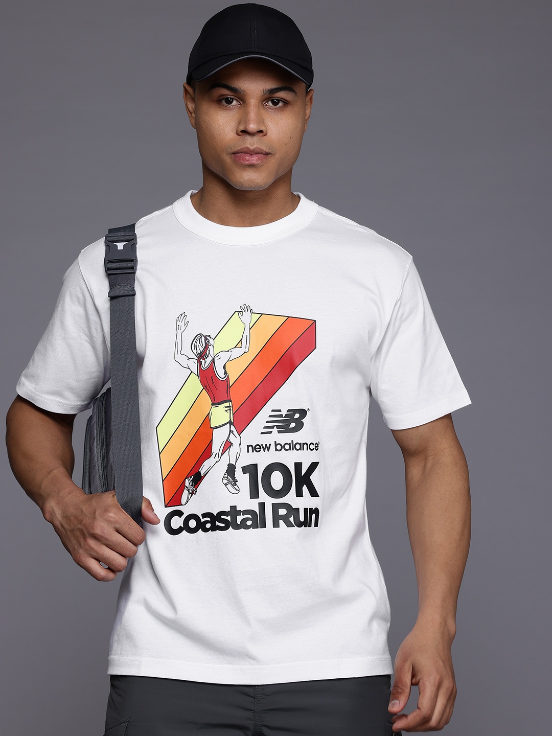 New Balance Printed Drop-Shoulder Sleeves Pure Cotton Relaxed Fit T-shirt, Off white
New Balance Printed Drop-Shoulder Sleeves Pure Cotton Relaxed Fit T-shirt, Off white