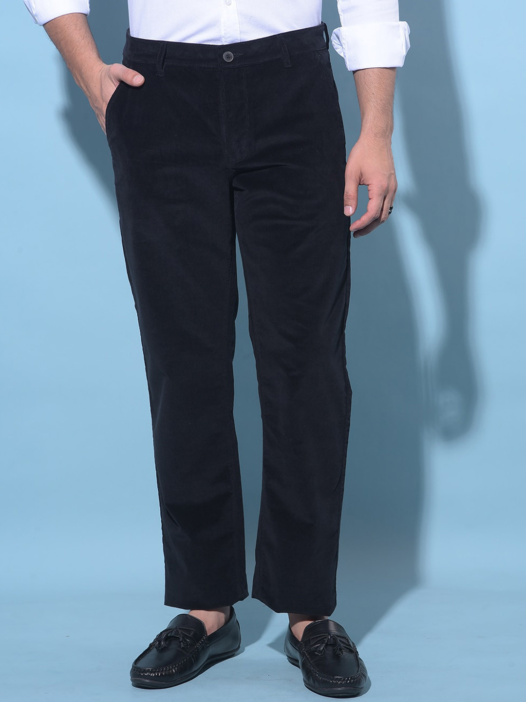 Crimsoune Club Men Original Mid-Rise Straight Fit Cotton Formal Trousers, Black
Crimsoune Club Men Original Mid-Rise Straight Fit Cotton Formal Trousers, Black