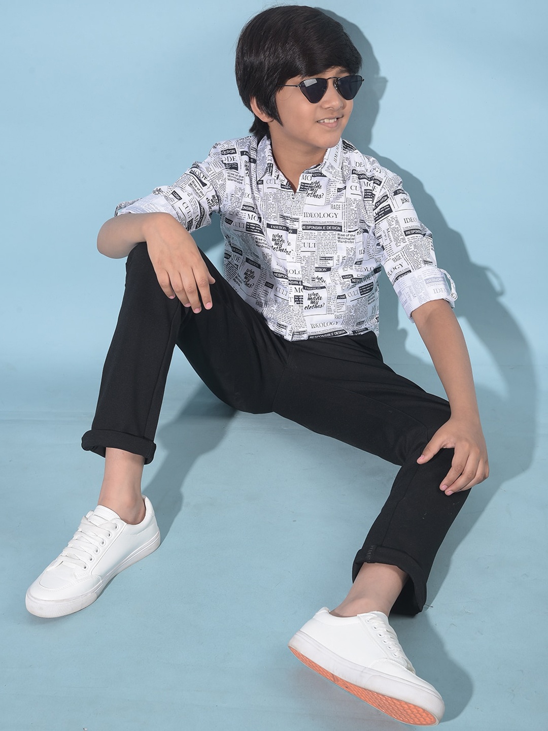 Crimsoune Club Boys Classic Slim Fit Abstract Printed Cotton Casual Shirt, White
Crimsoune Club Boys Classic Slim Fit Abstract Printed Cotton Casual Shirt, White