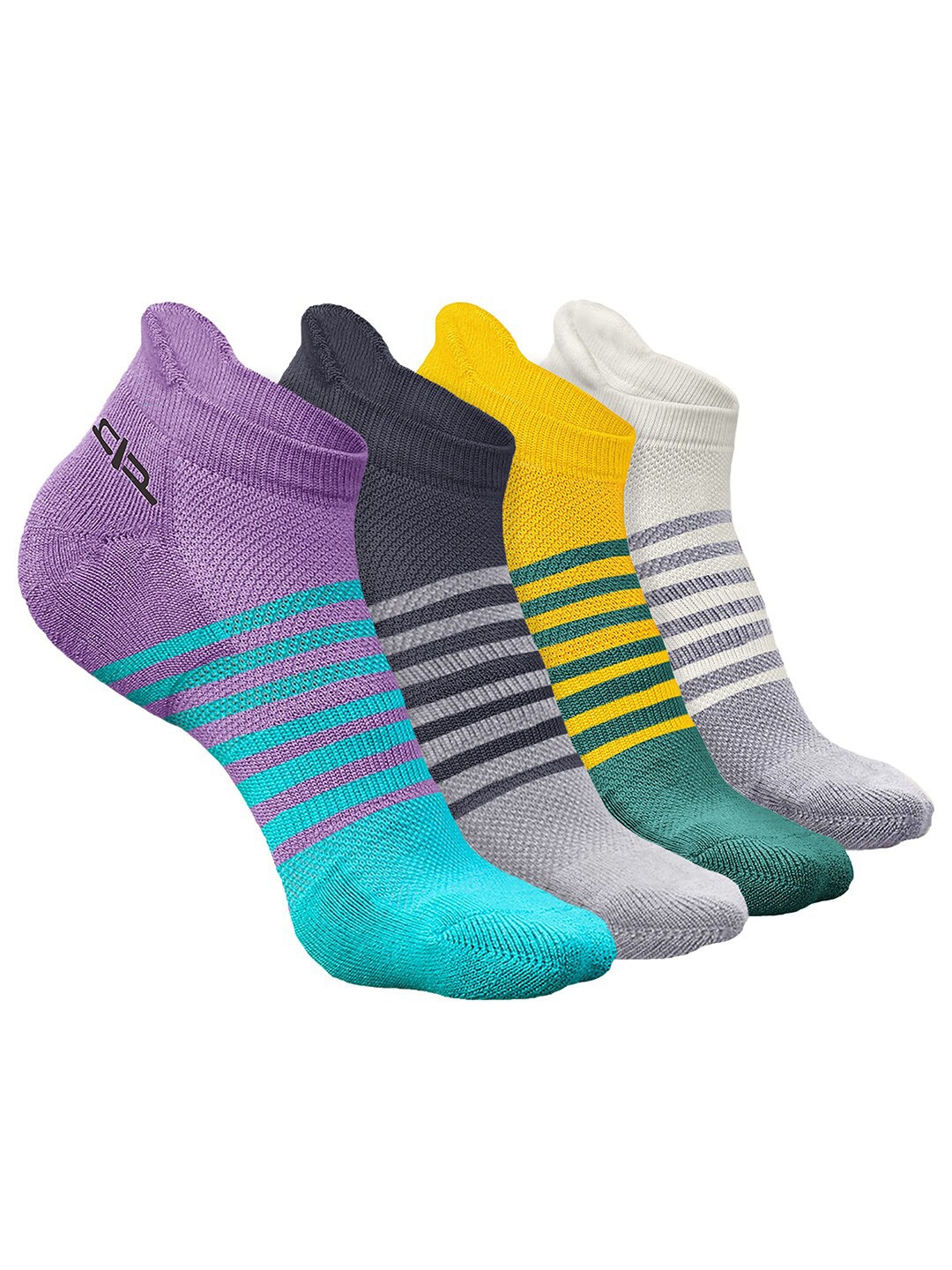 Heelium Men Pack of 4 Bamboo Super Soft & Odour-Free Breathable Striped Ankle-Length Socks, Purple
Heelium Men Pack of 4 Bamboo Super Soft & Odour-Free Breathable Striped Ankle-Length Socks, Purple