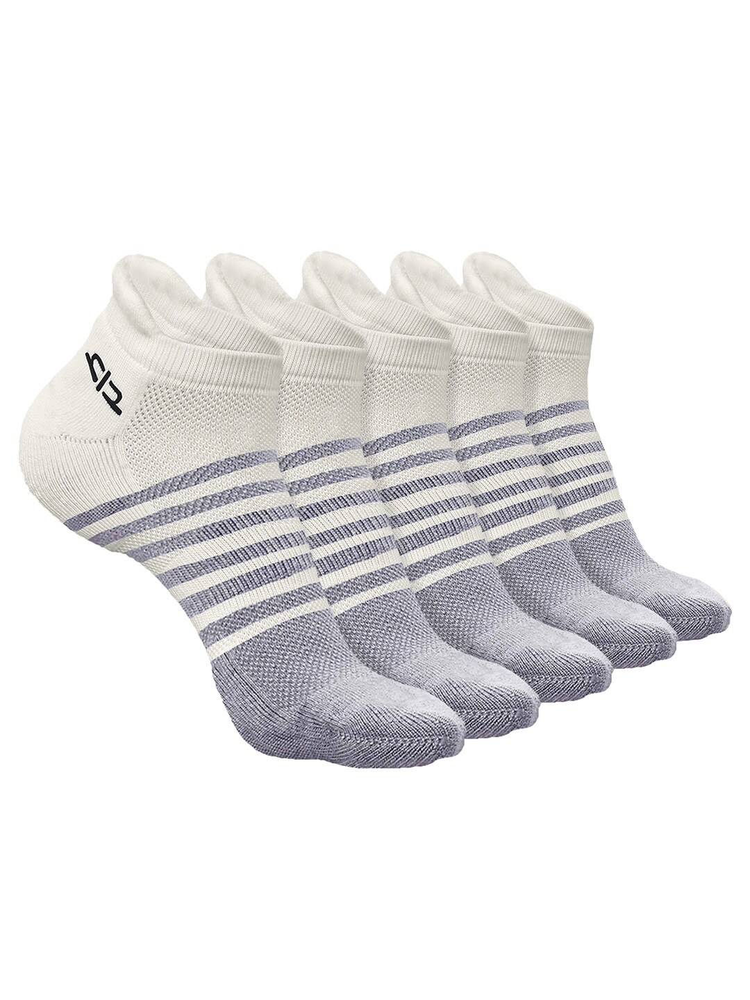 Heelium Men Pack of 5 Bamboo Super Soft & Odour-Free Breathable Striped Ankle-Length Socks, Off white
Heelium Men Pack of 5 Bamboo Super Soft & Odour-Free Breathable Striped Ankle-Length Socks, Off white