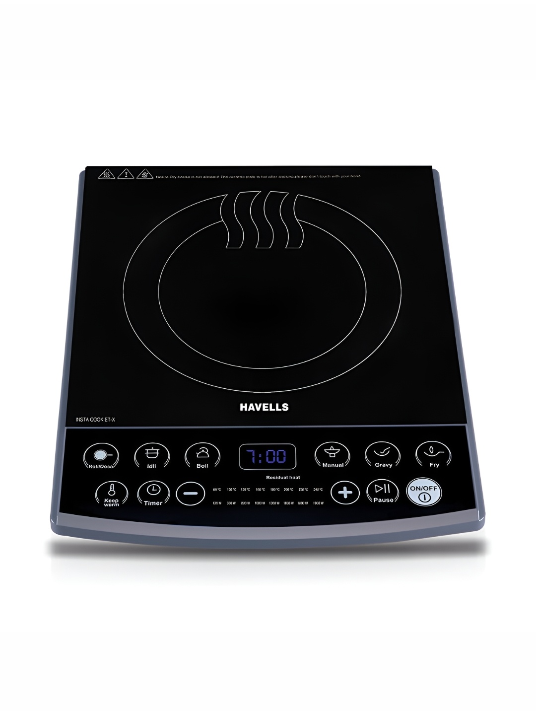 

Havells Grey & Black Insta Cook Et-X Induction Cooktop