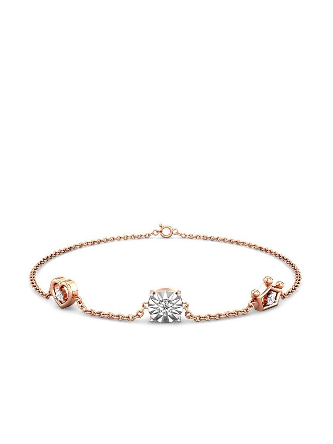 CANDERE A KALYAN JEWELLERS COMPANY 18KT Rose Gold Cubic Zirconia Studded Bracelet-2.95 gm
CANDERE A KALYAN JEWELLERS COMPANY 18KT Rose Gold Cubic Zirconia Studded Bracelet-2.95 gm