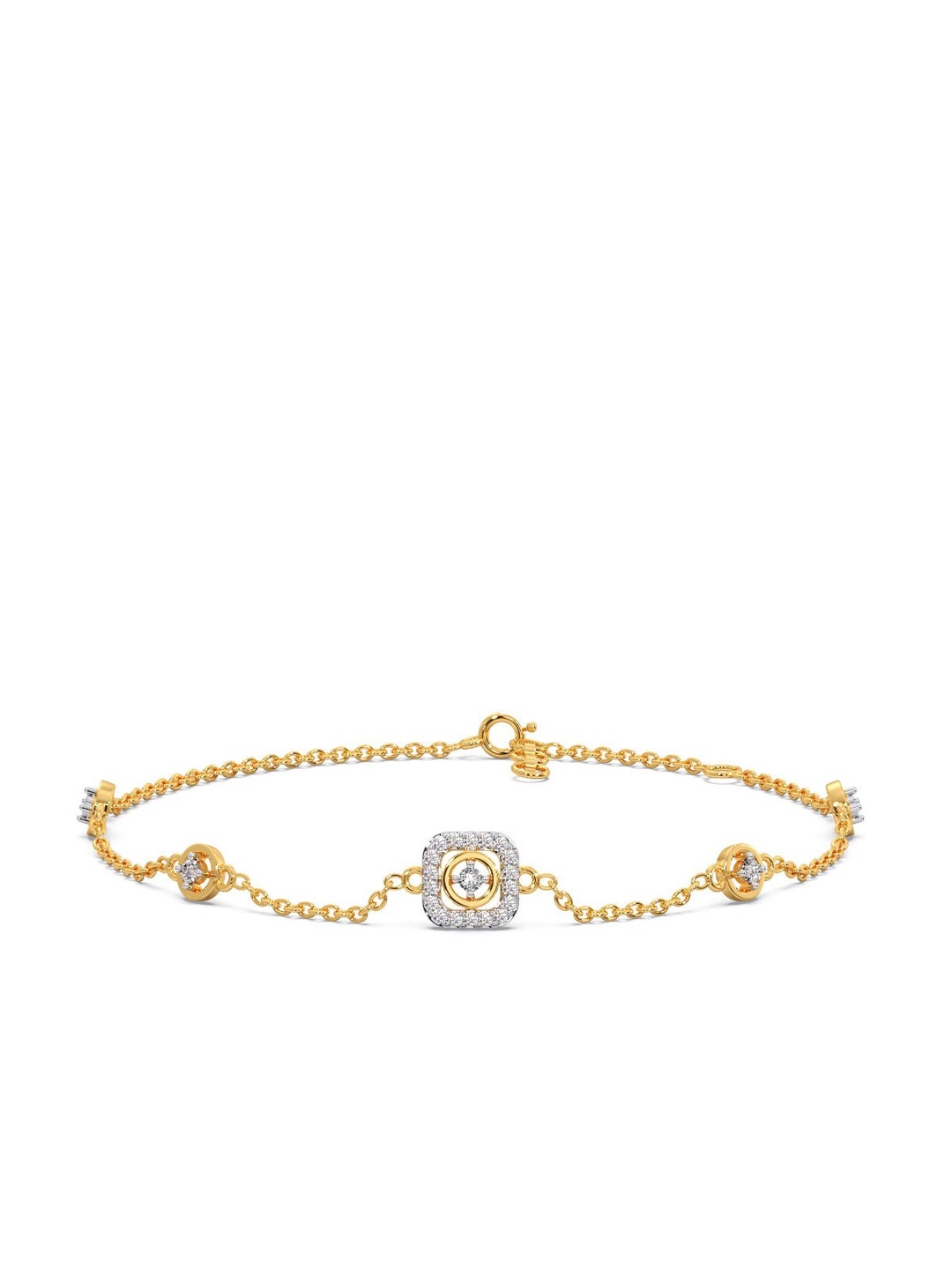 CANDERE A KALYAN JEWELLERS COMPANY 18KT (750) Gold Diamond Studded Bracelet-1.66 gm
CANDERE A KALYAN JEWELLERS COMPANY 18KT (750) Gold Diamond Studded Bracelet-1.66 gm