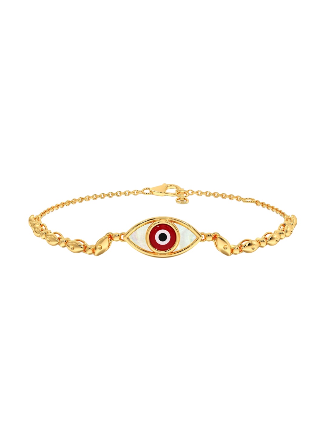 CANDERE A KALYAN JEWELLERS COMPANY 14KT (585) BIS Hallmark Gold Evil-Eye Bracelet-3.65 gm
CANDERE A KALYAN JEWELLERS COMPANY 14KT (585) BIS Hallmark Gold Evil-Eye Bracelet-3.65 gm