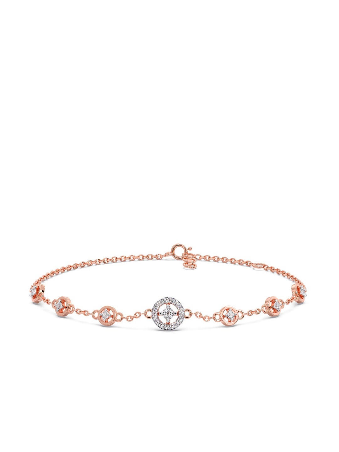 CANDERE A KALYAN JEWELLERS COMPANY 18KT (750) Rose Gold Diamond Studded Bracelet-1.95 gm
CANDERE A KALYAN JEWELLERS COMPANY 18KT (750) Rose Gold Diamond Studded Bracelet-1.95 gm