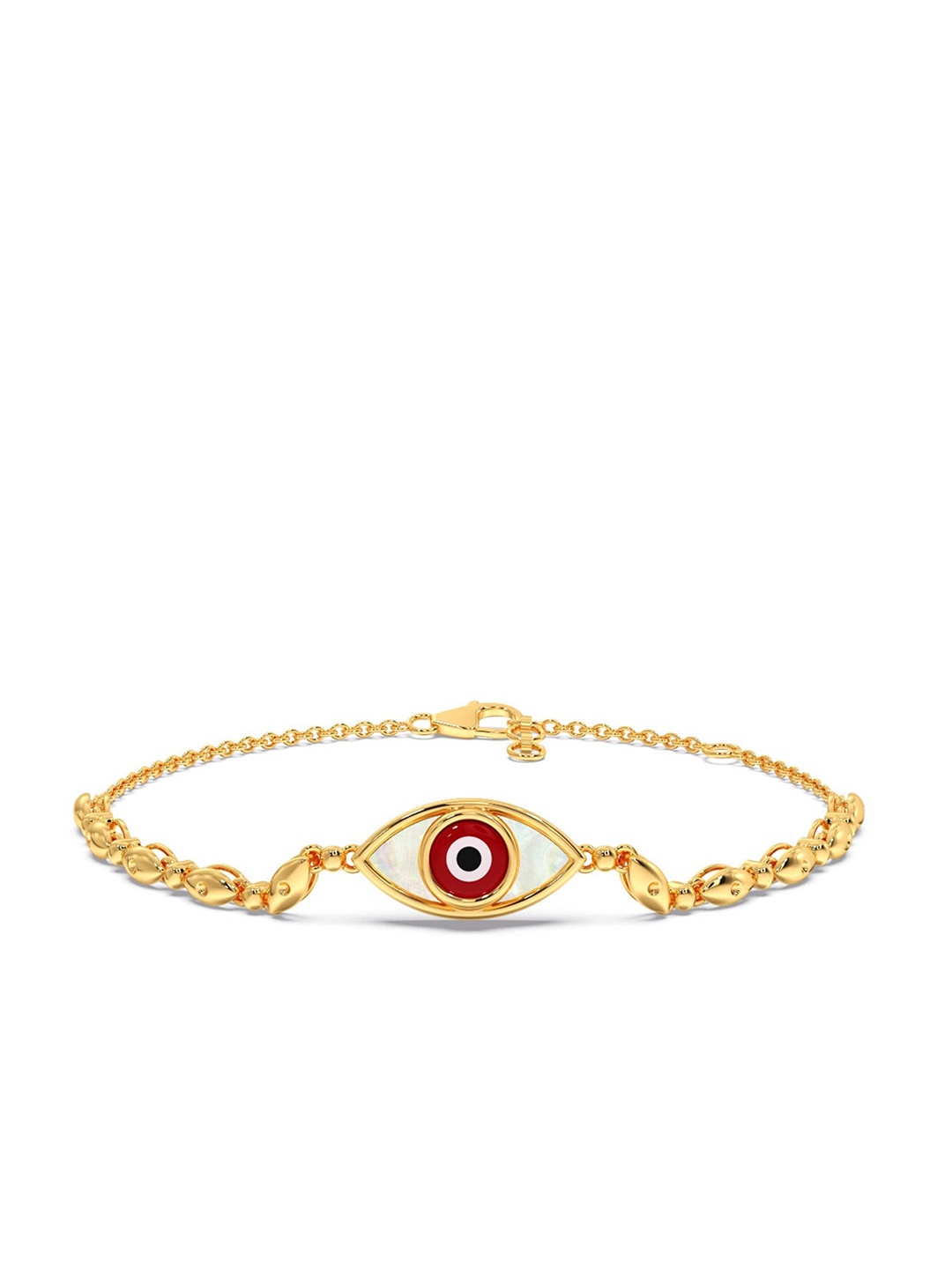 CANDERE A KALYAN JEWELLERS COMPANY 14KT (585) BIS Hallmark Gold Evil-Eye Bracelet-4.86 gm
CANDERE A KALYAN JEWELLERS COMPANY 14KT (585) BIS Hallmark Gold Evil-Eye Bracelet-4.86 gm