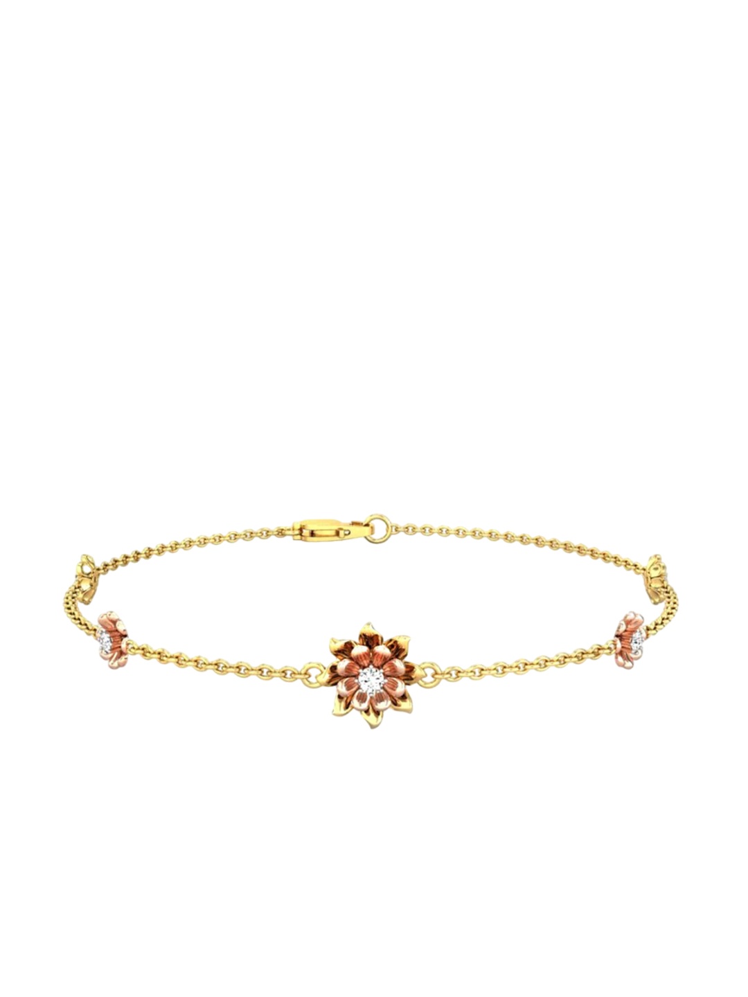 CANDERE A KALYAN JEWELLERS COMPANY 18KT (750) Gold Diamond Studded Bracelet-2.95 gm
CANDERE A KALYAN JEWELLERS COMPANY 18KT (750) Gold Diamond Studded Bracelet-2.95 gm