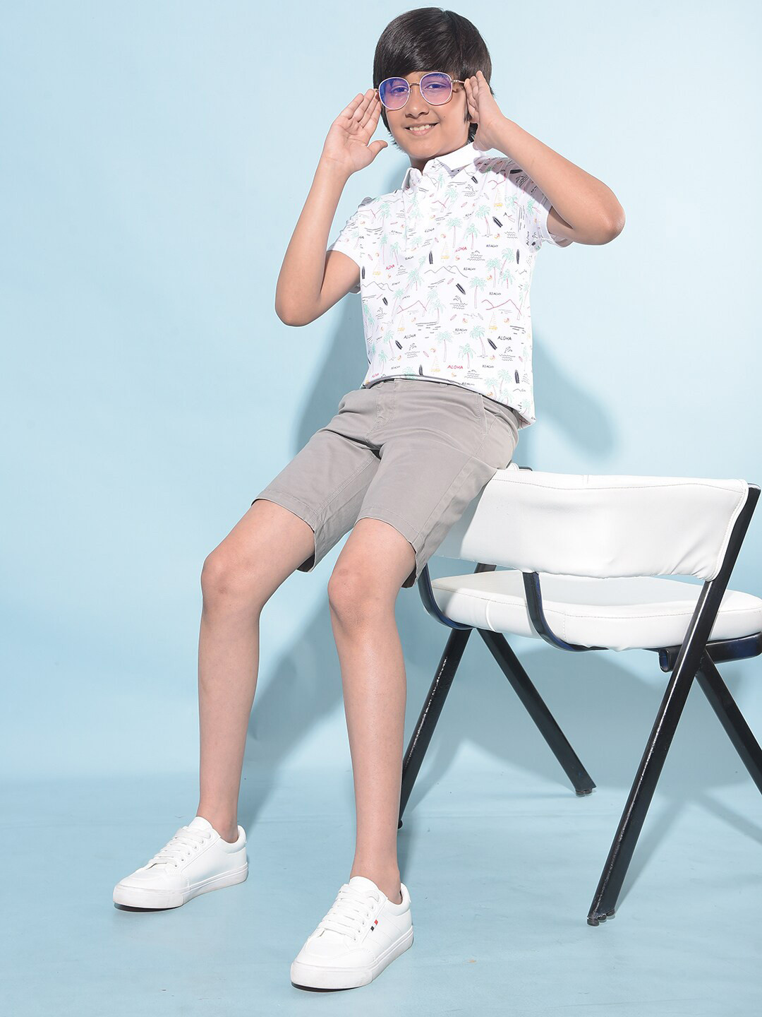 Crimsoune Club Boys Conversational Printed Polo Collar Short Sleeves Slim Fit T-shirt, White
Crimsoune Club Boys Conversational Printed Polo Collar Short Sleeves Slim Fit T-shirt, White