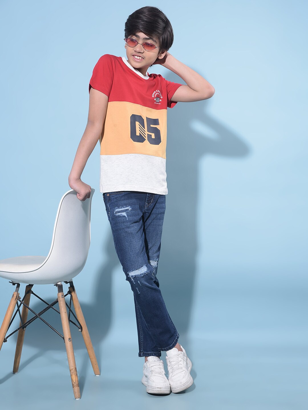 Crimsoune Club Boys Colourblocked Round Neck Short Sleeves Cotton Slim Fit T-shirt, Red
Crimsoune Club Boys Colourblocked Round Neck Short Sleeves Cotton Slim Fit T-shirt, Red