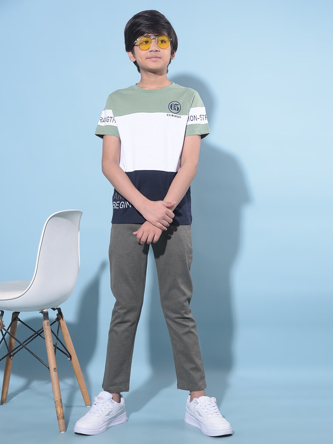 Crimsoune Club Boys Colourblocked Round Neck Short Sleeves Cotton Slim Fit T-shirt, Green
Crimsoune Club Boys Colourblocked Round Neck Short Sleeves Cotton Slim Fit T-shirt, Green