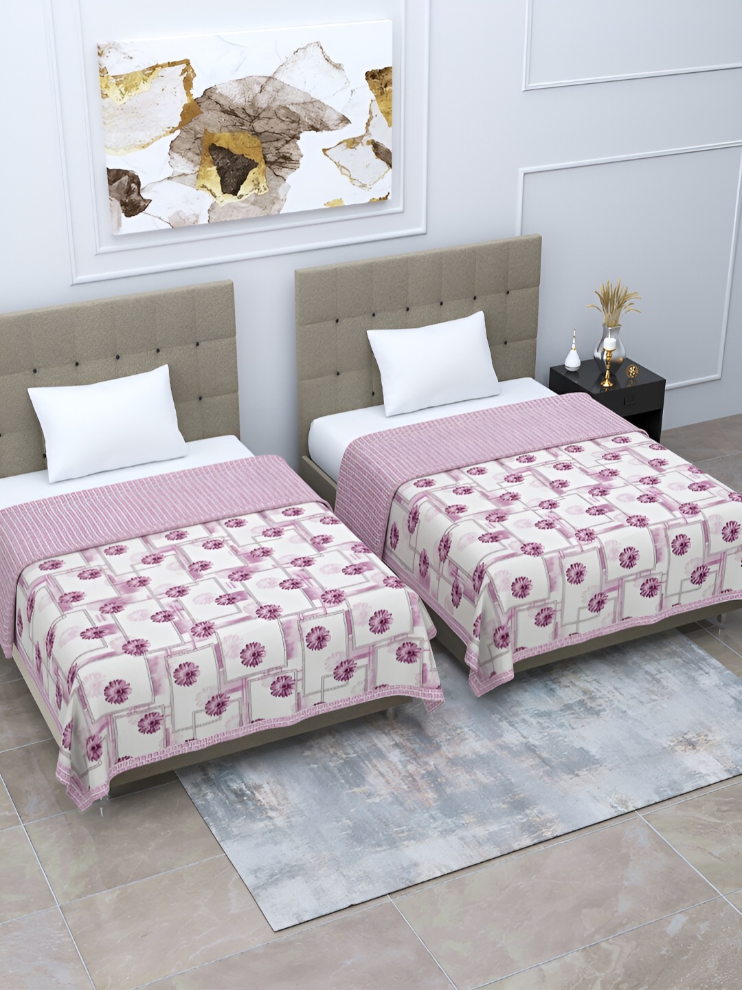 Home Fresh Rosemary Purple & White 2 Pieces Floral AC Room 210 GSM Cotton Single Bed Dohar
Home Fresh Rosemary Purple & White 2 Pieces Floral AC Room 210 GSM Cotton Single Bed Dohar