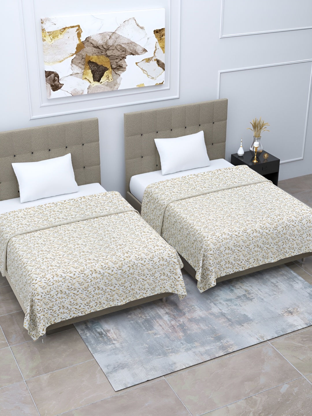 Home Fresh Rosemary Beige & White 2 Pieces Floral AC Room 210 GSM Cotton Single Bed Dohar
Home Fresh Rosemary Beige & White 2 Pieces Floral AC Room 210 GSM Cotton Single Bed Dohar