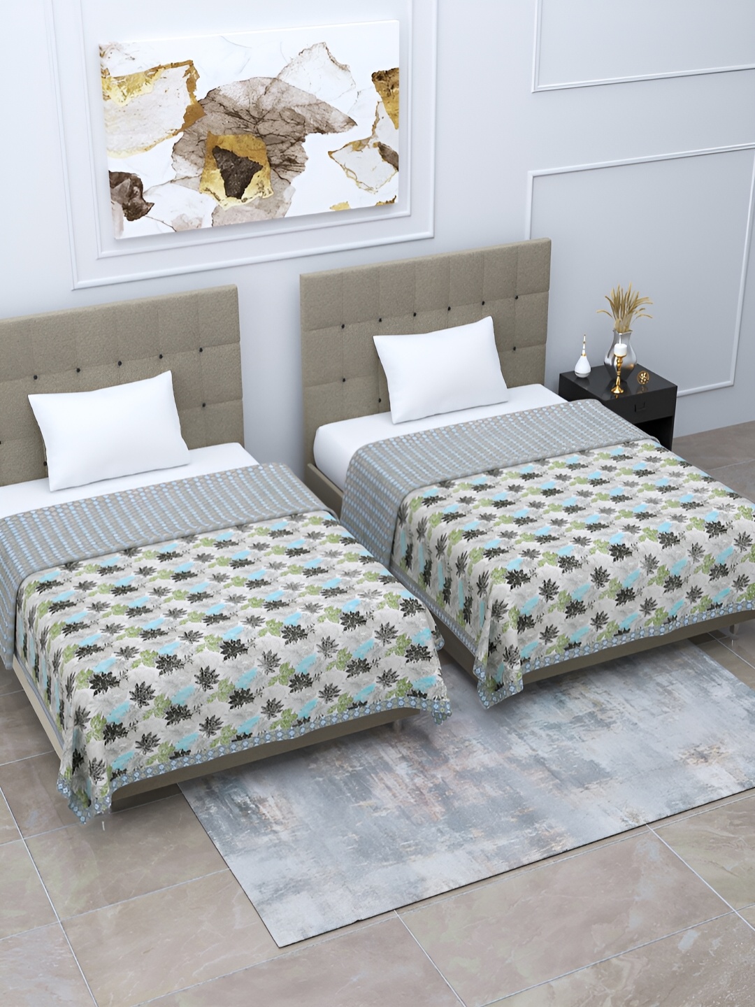 Home Fresh Rosemary Grey & White 2 Pieces Floral AC Room 210 GSM Cotton Single Bed Dohar
Home Fresh Rosemary Grey & White 2 Pieces Floral AC Room 210 GSM Cotton Single Bed Dohar
