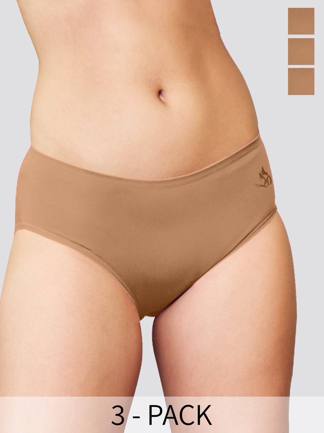 Kalyani Vami Pack Of 3 Mid-Rise Anti-Odour Medium Coverage Hipster Briefs, Beige
Kalyani Vami Pack Of 3 Mid-Rise Anti-Odour Medium Coverage Hipster Briefs, Beige