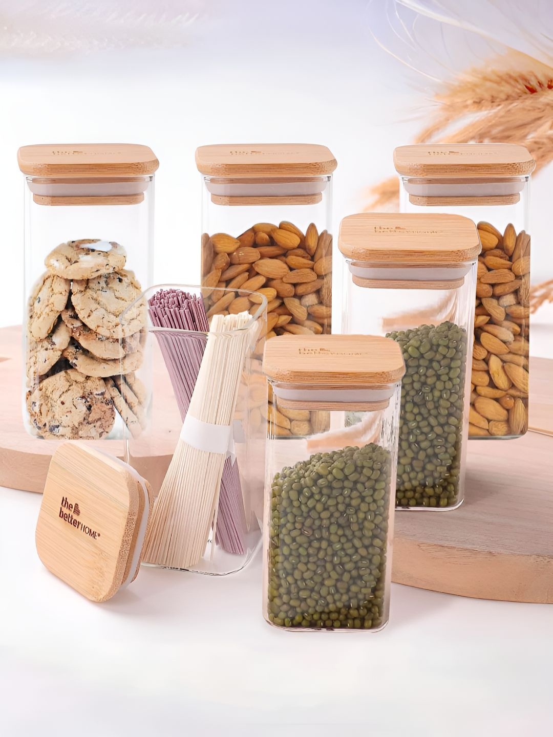 The Better Home Transparent & Brown 6 Pcs Borosilicate Container Set With Wooden Lid
The Better Home Transparent & Brown 6 Pcs Borosilicate Container Set With Wooden Lid