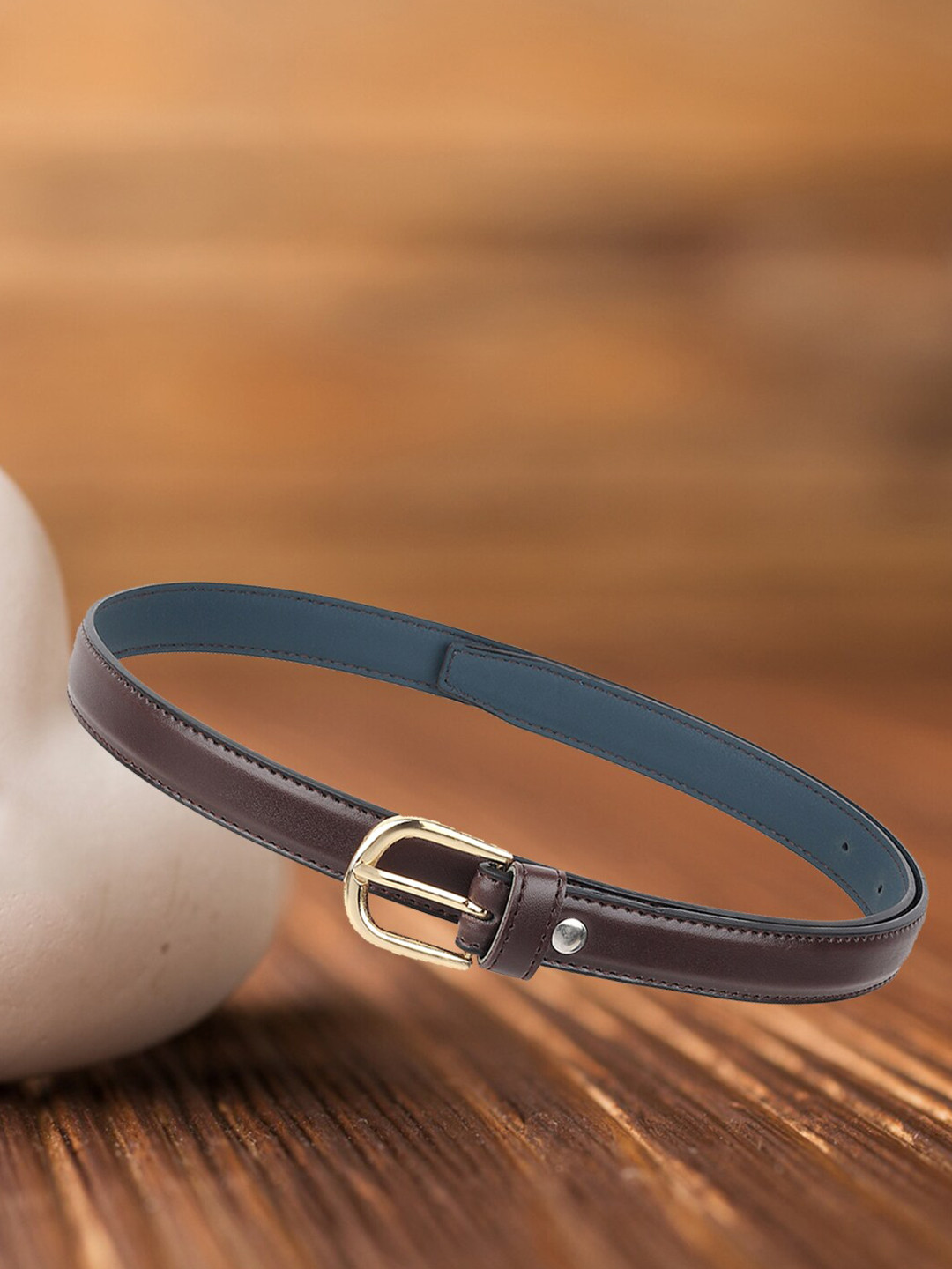 Swiss Design Women Stylish Slim Belt, Brown 
Swiss Design Women Stylish Slim Belt, Brown