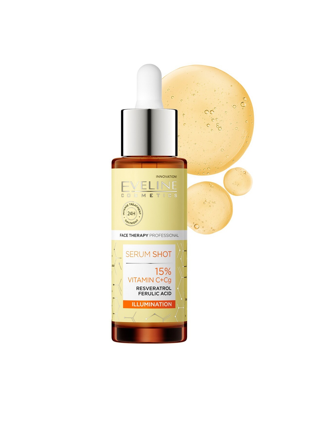 Eveline Cosmetics Serum Shot 15% Vitamin C & CG Illuination For Even Skin Tone - 30ml, Beige
Eveline Cosmetics Serum Shot 15% Vitamin C & CG Illuination For Even Skin Tone - 30ml, Beige