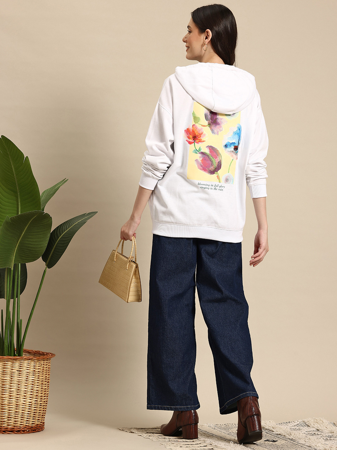 Mast & Harbour Hooded Longline Sweatshirt, White
Mast & Harbour Hooded Longline Sweatshirt, White