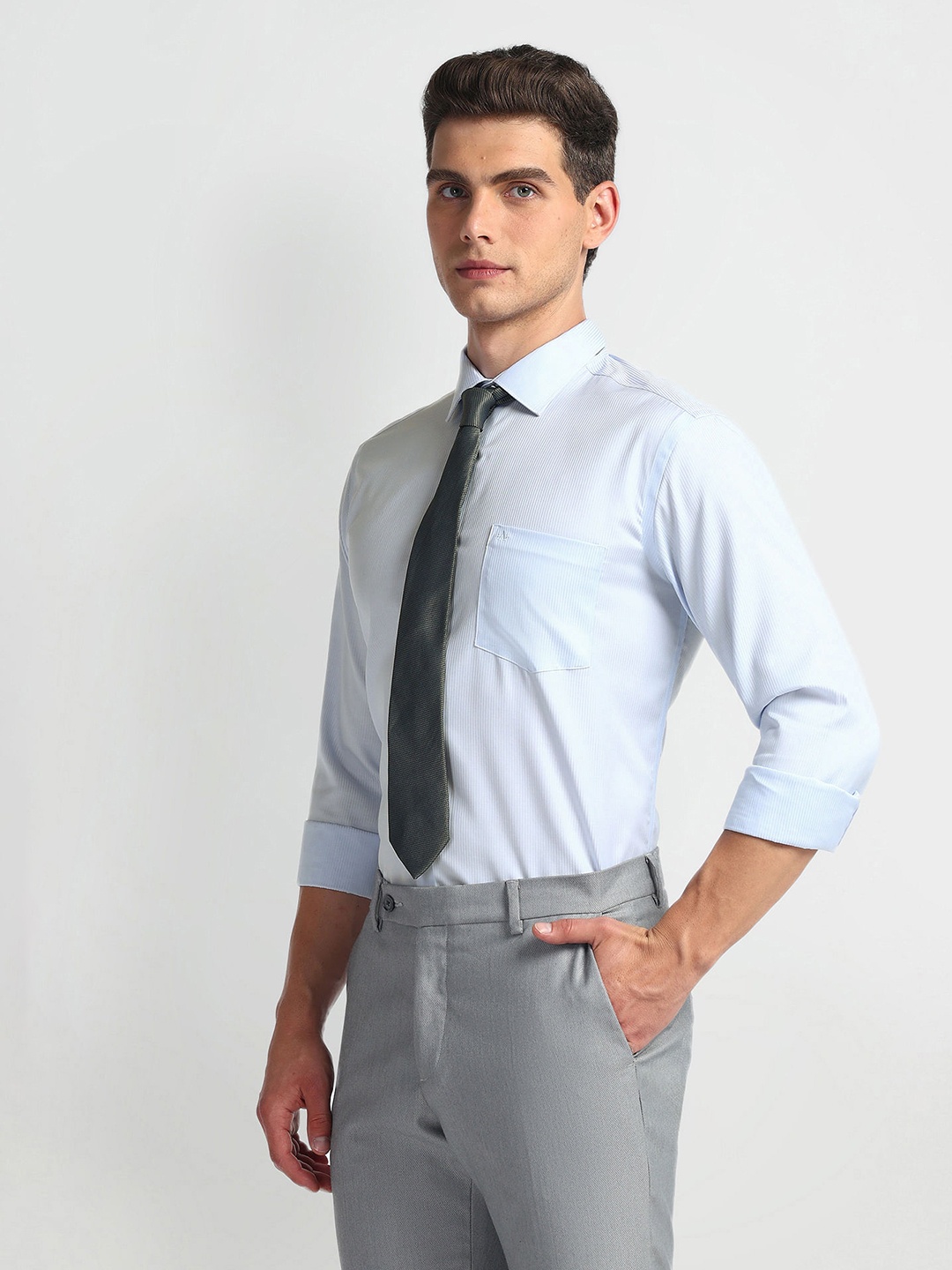 Arrow Auto Press Slim Fit Striped Spread Collar Opaque Cotton Autopress Formal Shirt, Blue
Arrow Auto Press Slim Fit Striped Spread Collar Opaque Cotton Autopress Formal Shirt, Blue