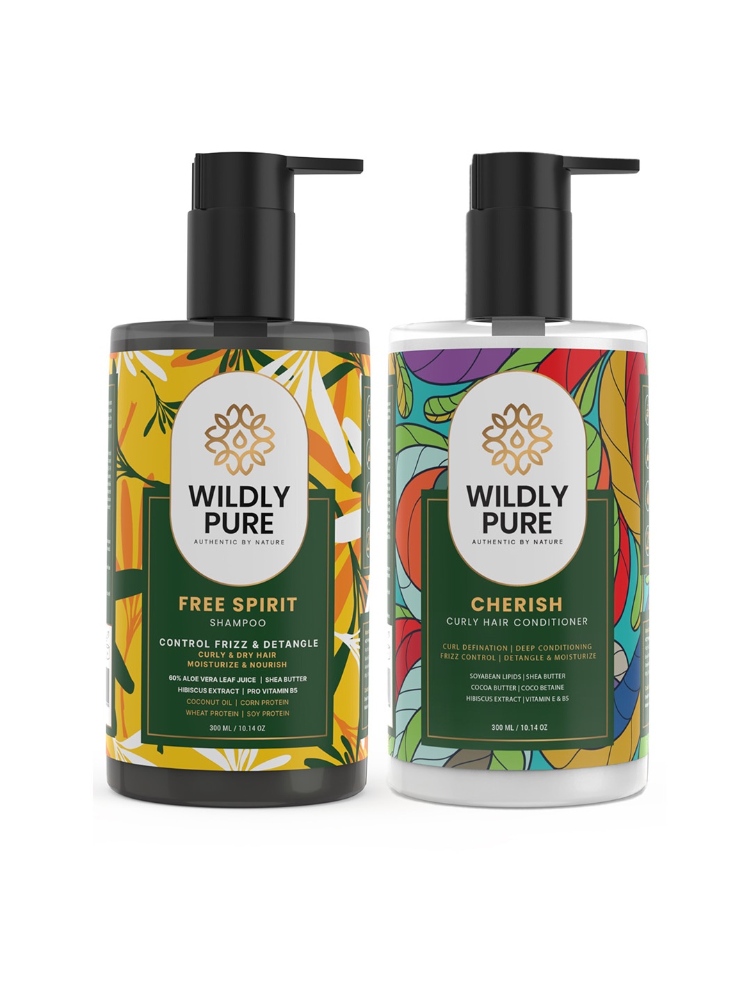 Wildly Pure Frizz Control Shampoo & Conditioner Combo For Curly Hair-300ml Each, Green
Wildly Pure Frizz Control Shampoo & Conditioner Combo For Curly Hair-300ml Each, Green