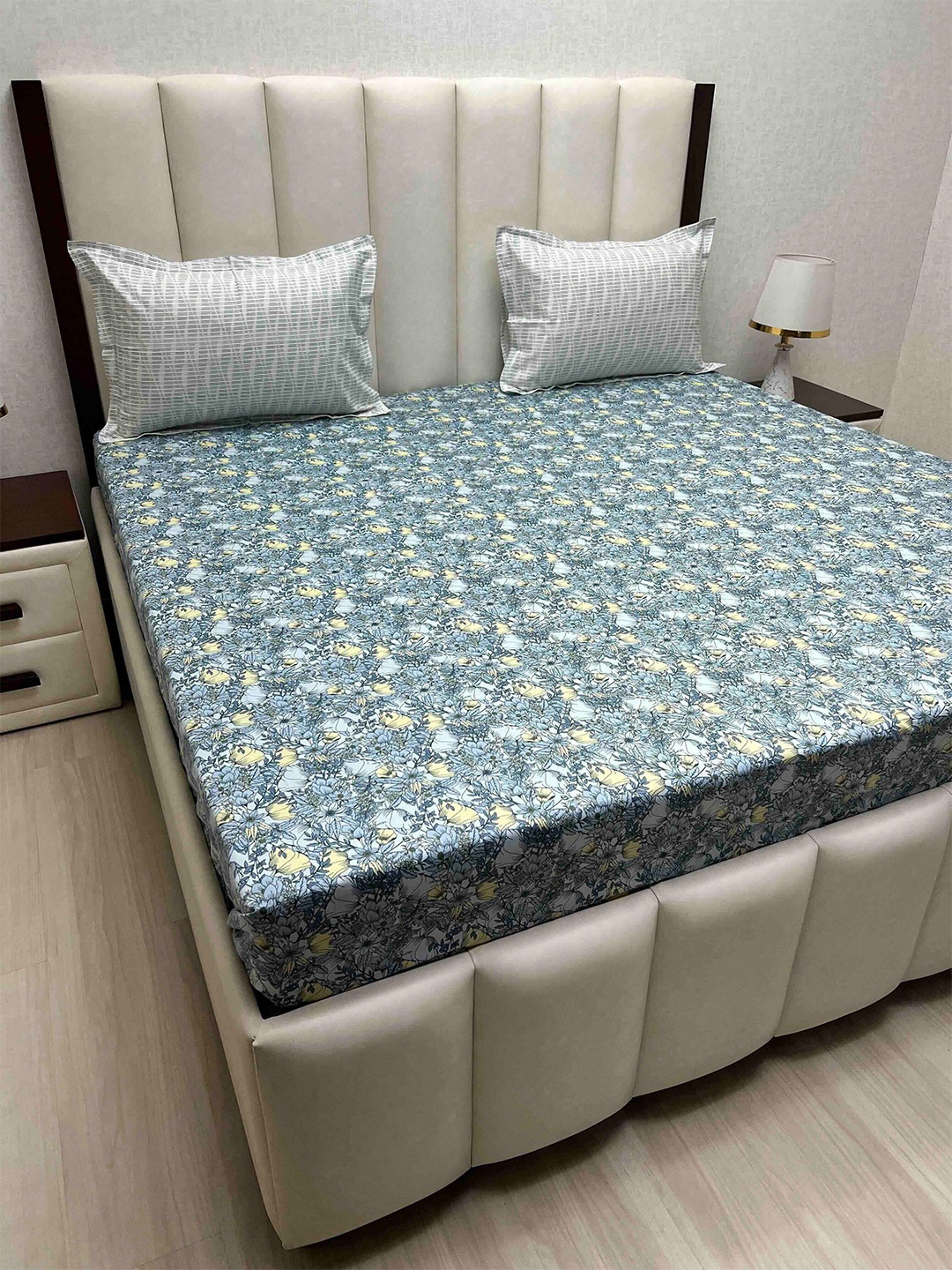 Pure Decor Cotton King Size Double Bedsheet With 2 Pillow Covers 2.74m X 2.74m, Blue
Pure Decor Cotton King Size Double Bedsheet With 2 Pillow Covers 2.74m X 2.74m, Blue