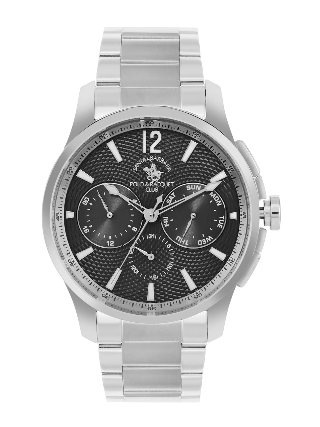 SANTA BARBARA POLO & RACQUET CLUB Men Stainless Steel Chronograph Watch SB.1.10537-2, Silver
SANTA BARBARA POLO & RACQUET CLUB Men Stainless Steel Chronograph Watch SB.1.10537-2, Silver