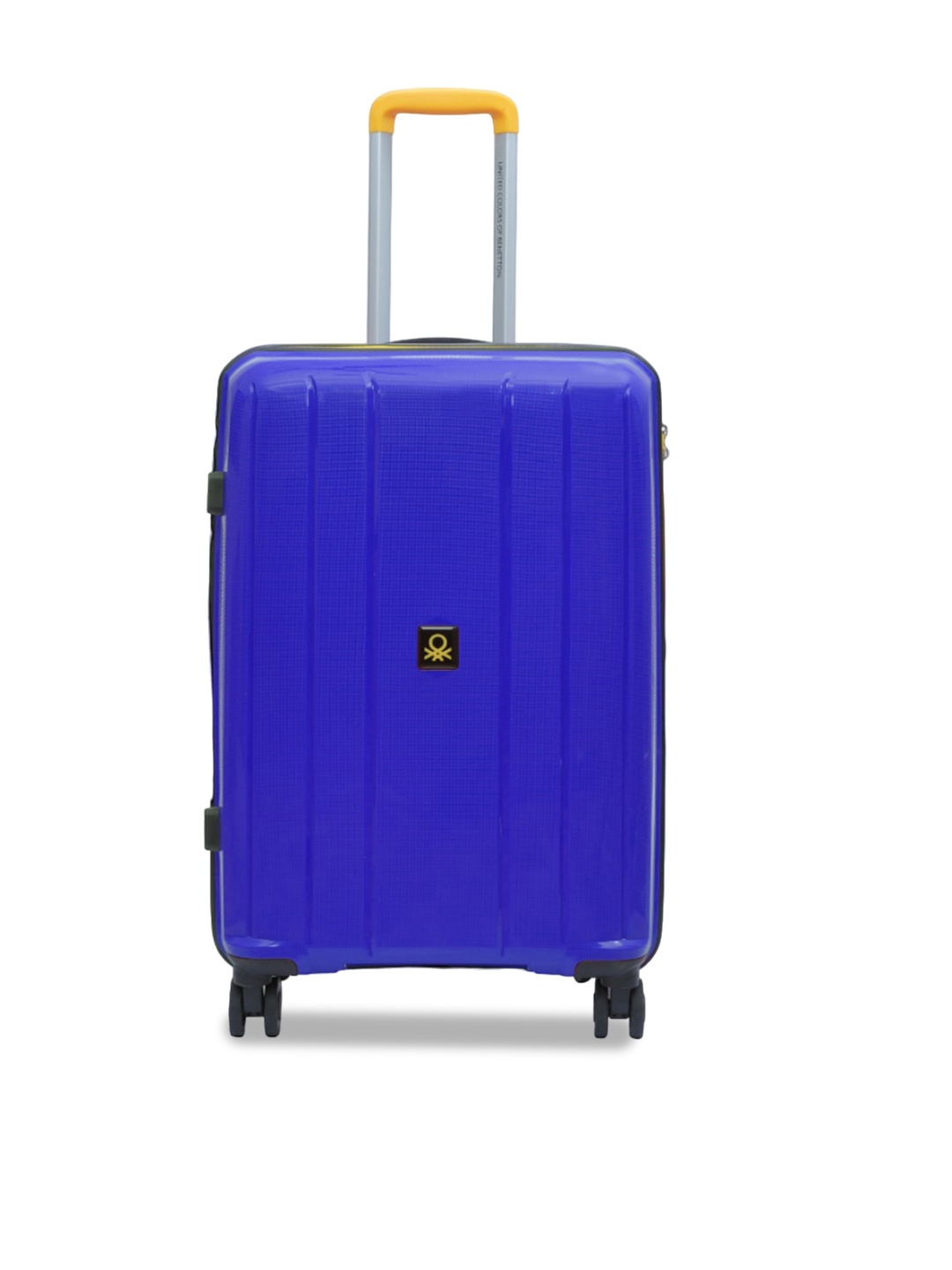 United Colors of Benetton Wayfarer Textured Hard-Sided Medium Trolley Suitcase, Blue
United Colors of Benetton Wayfarer Textured Hard-Sided Medium Trolley Suitcase, Blue