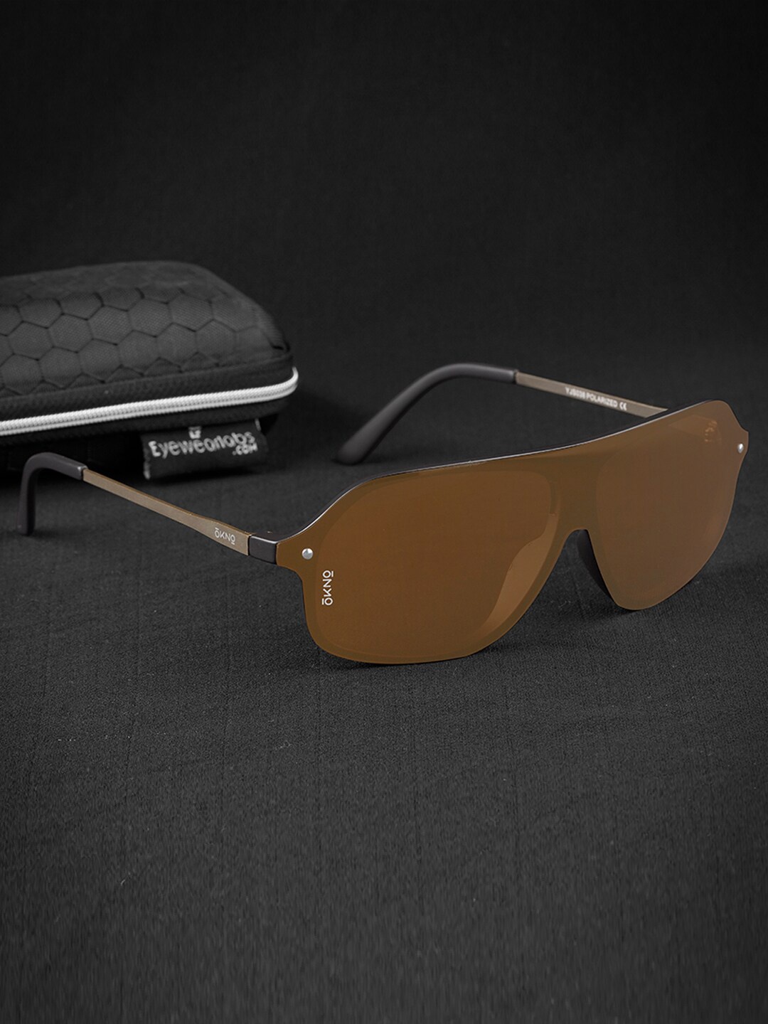 Eyewearlabs Skye Unisex Rectangle Sunglasses with Polarised Lens ELOKSkyeJHC1, Brown
Eyewearlabs Skye Unisex Rectangle Sunglasses with Polarised Lens ELOKSkyeJHC1, Brown