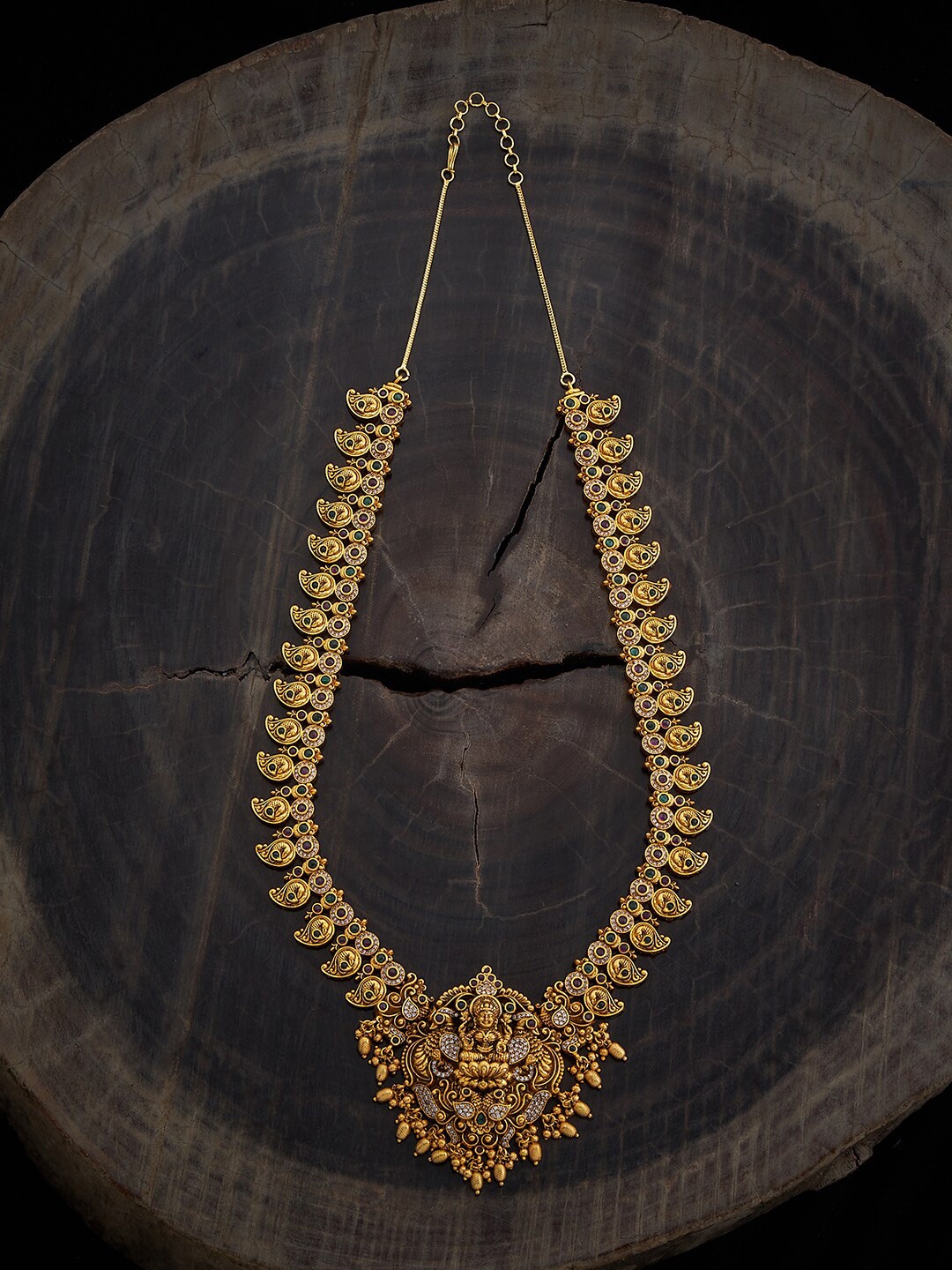 Kushal's Fashion Jewellery Copper Gold-Plated Artificial Stones Studded Antique Necklace
Kushal's Fashion Jewellery Copper Gold-Plated Artificial Stones Studded Antique Necklace
