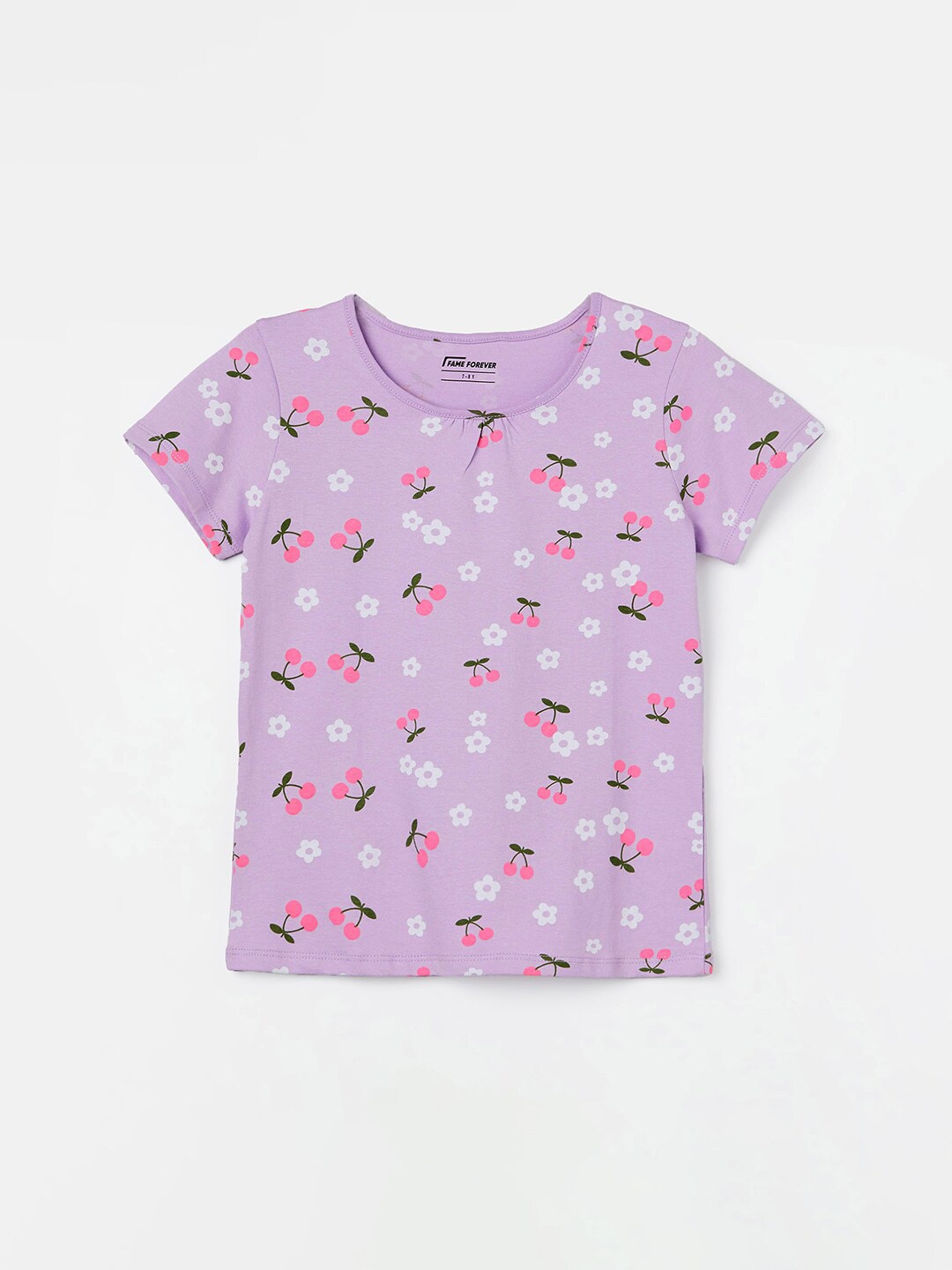 Fame Forever by Lifestyle Girls Conversational Printed Round Neck Pure Cotton T-shirt, Purple
Fame Forever by Lifestyle Girls Conversational Printed Round Neck Pure Cotton T-shirt, Purple