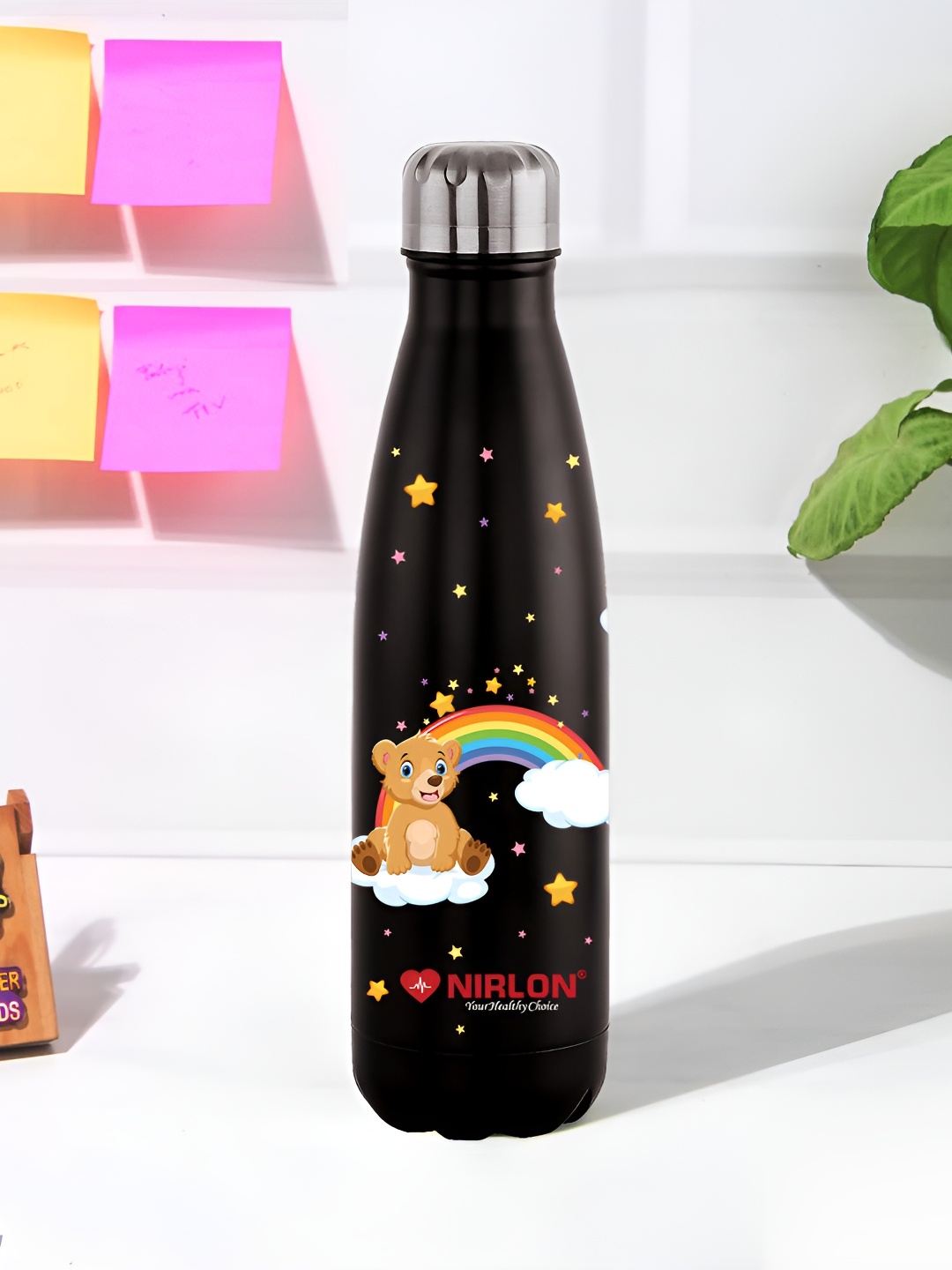 NIRLON Black Cartoon Characters Printed Stainless Steel Double Wall Vaccum Bottle 500 ML
NIRLON Black Cartoon Characters Printed Stainless Steel Double Wall Vaccum Bottle 500 ML