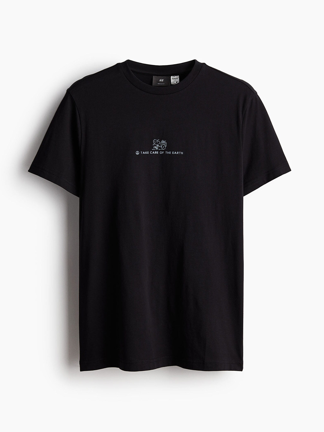 H&M Men Pure Cotton Regular Fit T-shirt, Black 
H&M Men Pure Cotton Regular Fit T-shirt, Black