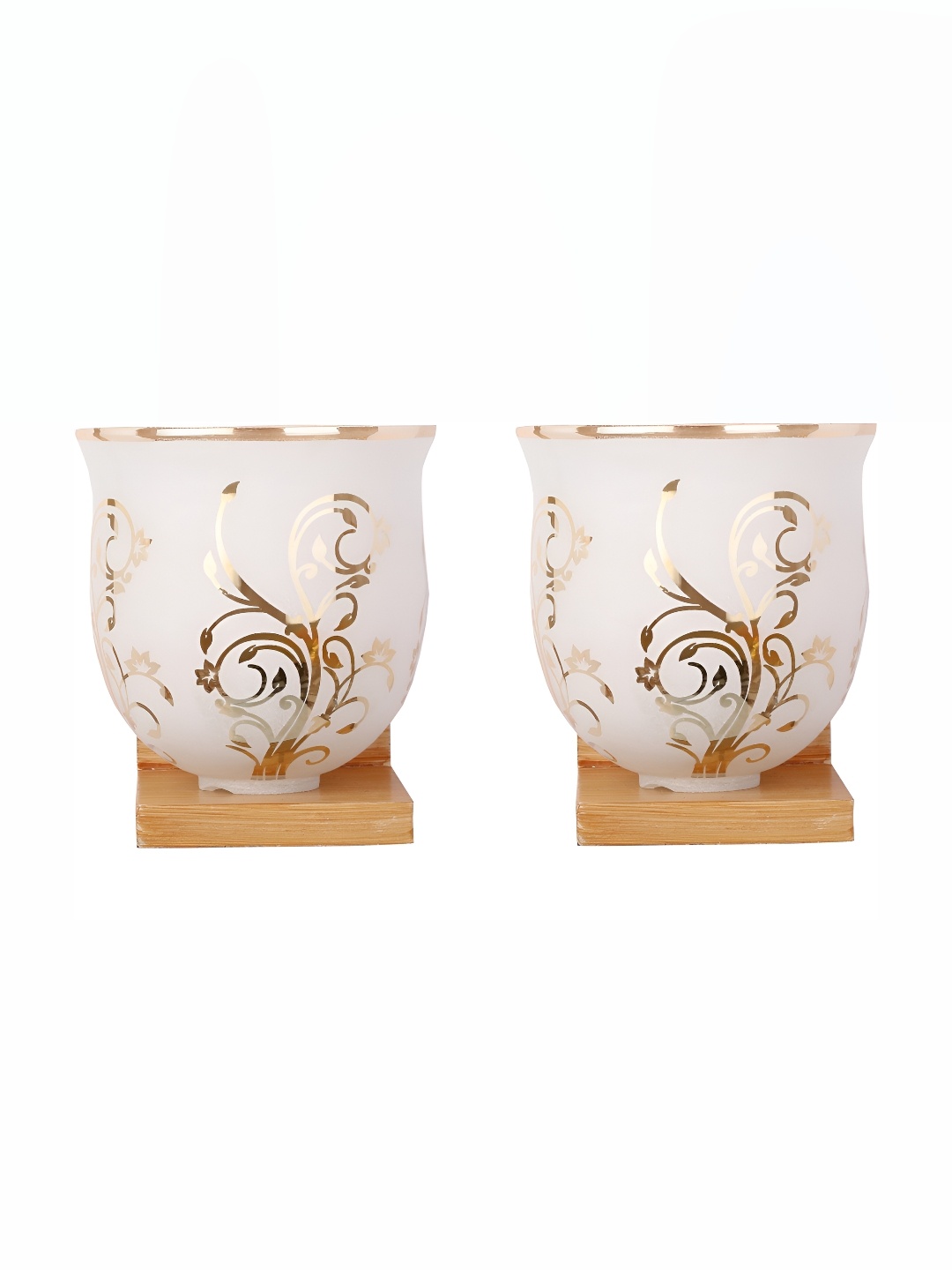 1ST TIME White & Brown 2 Pieces Printed Glass Traditional Bell Shaped Wall Lamp
1ST TIME White & Brown 2 Pieces Printed Glass Traditional Bell Shaped Wall Lamp