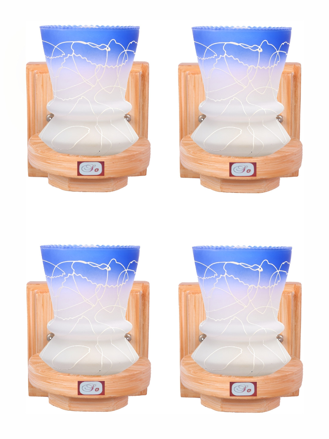 1ST TIME White & Blue 4 Pcs Colourblocked Glass Abstract Shaped Shaped Wall Lamp
1ST TIME White & Blue 4 Pcs Colourblocked Glass Abstract Shaped Shaped Wall Lamp