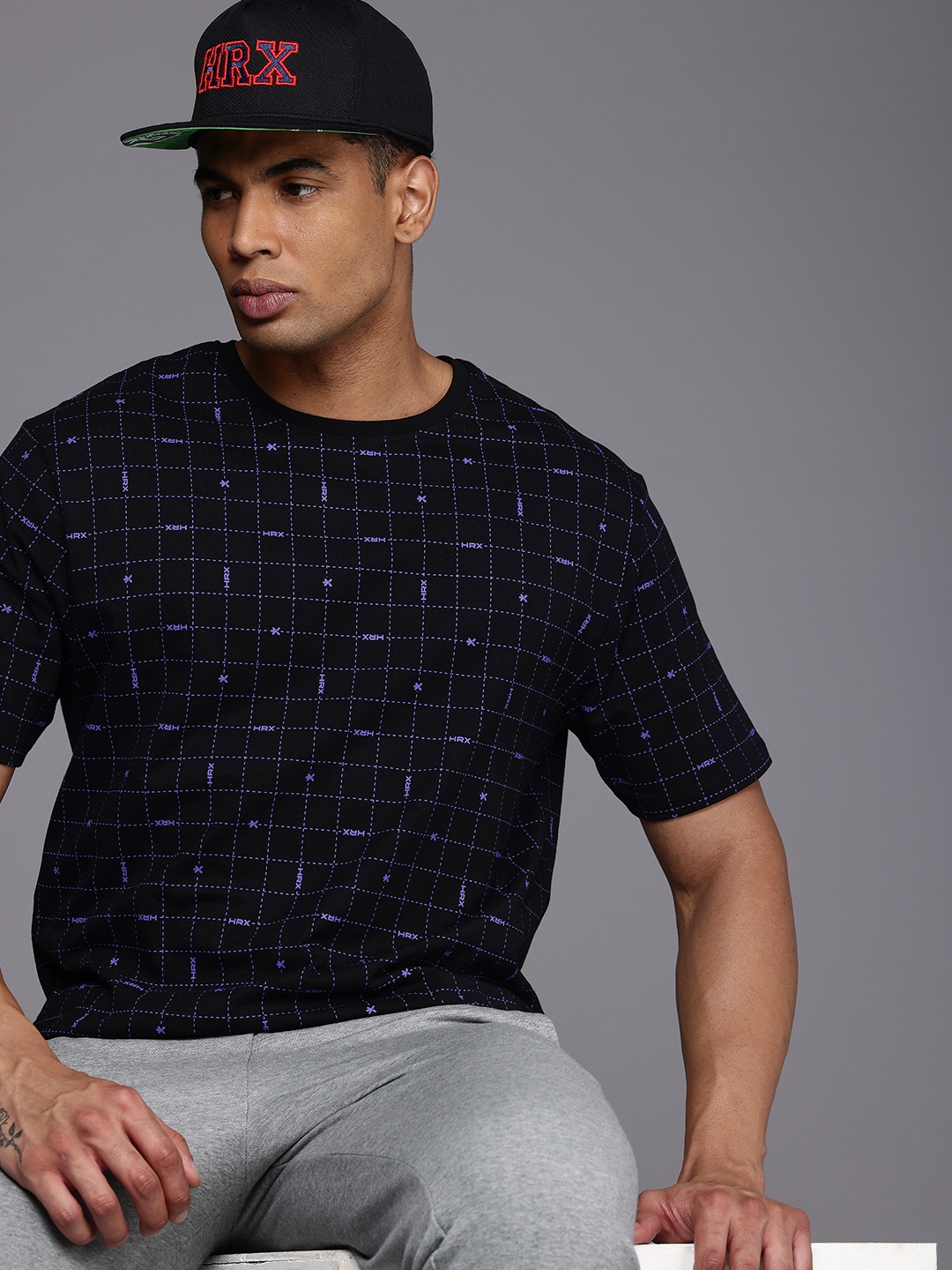 HRX by Hrithik Roshan Printed Drop-Shoulder Sleeves Pure Cotton Relaxed Fit T-shirt, Black
HRX by Hrithik Roshan Printed Drop-Shoulder Sleeves Pure Cotton Relaxed Fit T-shirt, Black