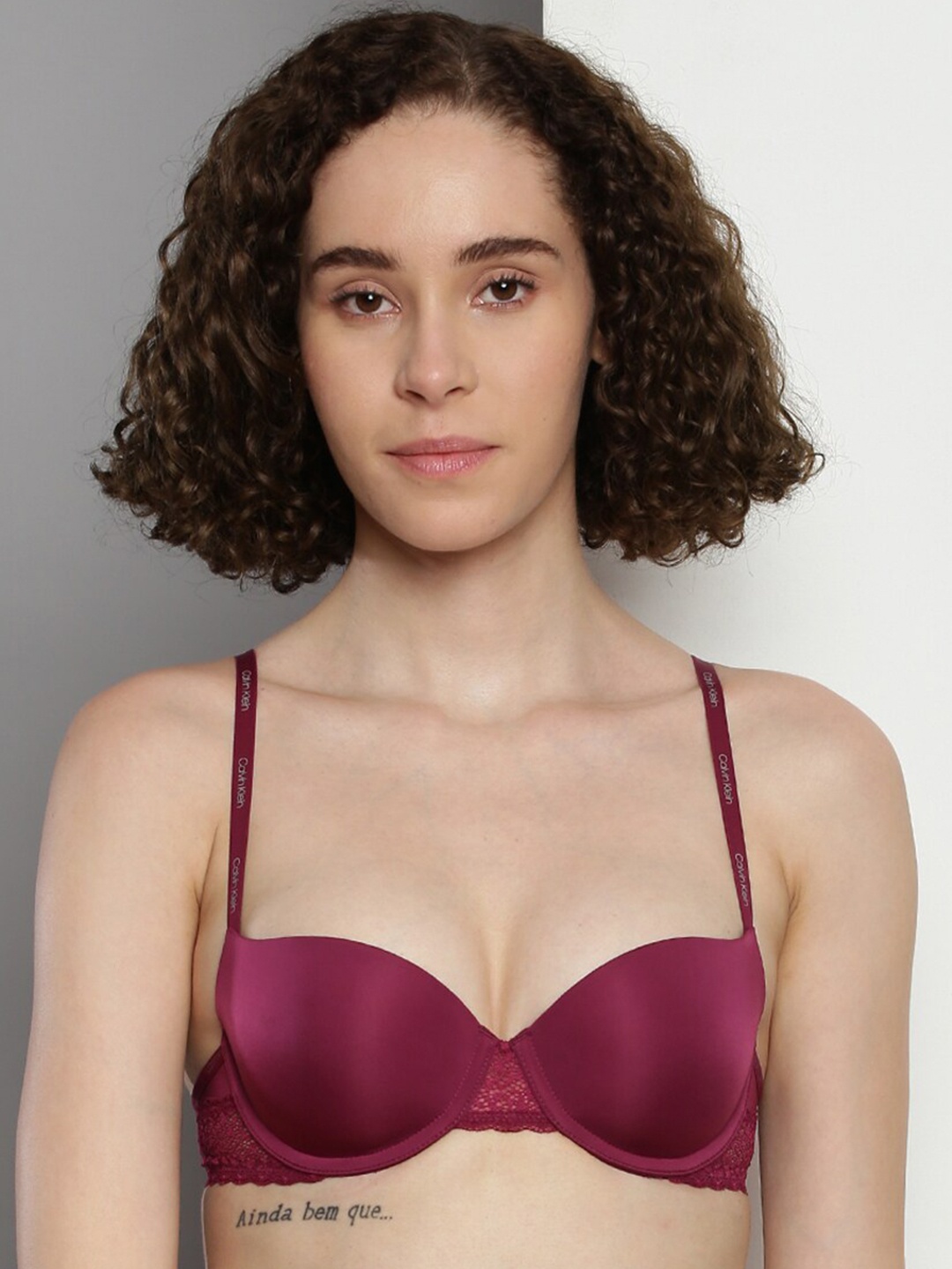 Calvin Klein Underwear Medium Coverage Underwired Lightly Padded Balconette Bra with All Day Comfort, Purple
Calvin Klein Underwear Medium Coverage Underwired Lightly Padded Balconette Bra with All Day Comfort, Purple