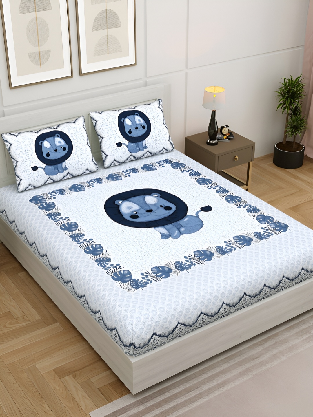 JAIPUR FABRIC White Cartoon Characters Cotton 250 TC King Bedsheet with 2 Pillow Covers
JAIPUR FABRIC White Cartoon Characters Cotton 250 TC King Bedsheet with 2 Pillow Covers