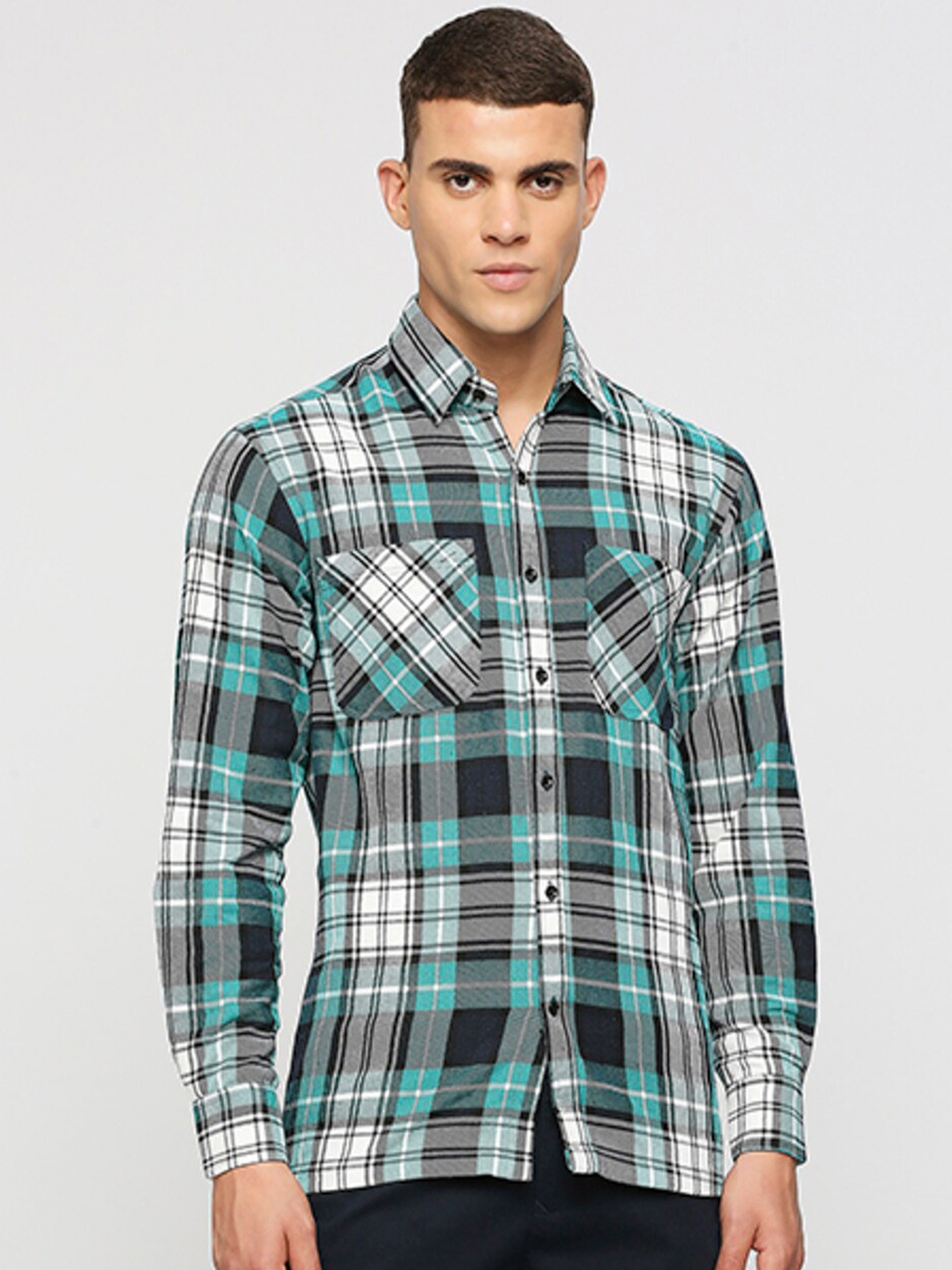 HEMSTERS Relaxed Fit Comfort Tartan Checks Twill Spread Collar Cotton Casual Shirt, Green
HEMSTERS Relaxed Fit Comfort Tartan Checks Twill Spread Collar Cotton Casual Shirt, Green