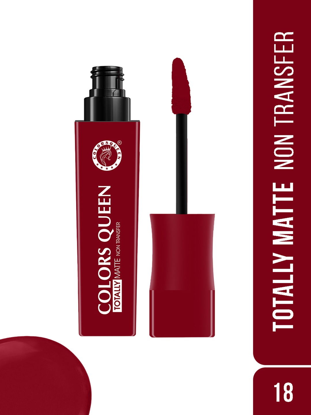 Colors Queen Totally Matte Non Transfer Liquid Lipstick 7.5g - Captive 18, Maroon
Colors Queen Totally Matte Non Transfer Liquid Lipstick 7.5g - Captive 18, Maroon