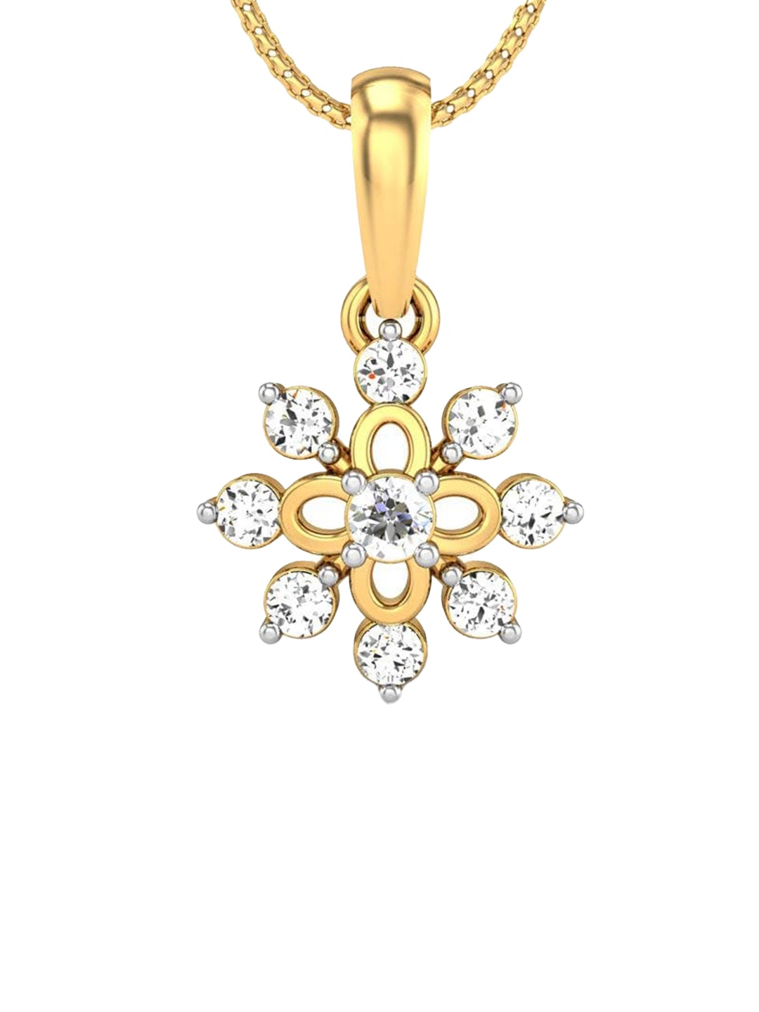 CANDERE A KALYAN JEWELLERS COMPANY 18KT (750) BIS Hallmark CZ Studded Gold Pendant-1.2gm
CANDERE A KALYAN JEWELLERS COMPANY 18KT (750) BIS Hallmark CZ Studded Gold Pendant-1.2gm