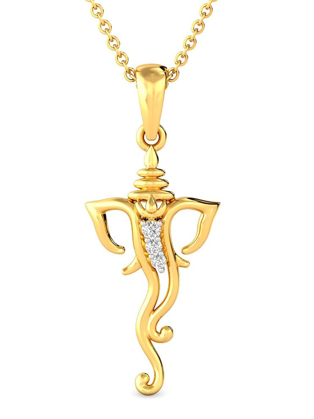 CANDERE A KALYAN JEWELLERS COMPANY 14KT (585) BIS Hallmark CZ Studded Gold Pendant-0.98 gm
CANDERE A KALYAN JEWELLERS COMPANY 14KT (585) BIS Hallmark CZ Studded Gold Pendant-0.98 gm