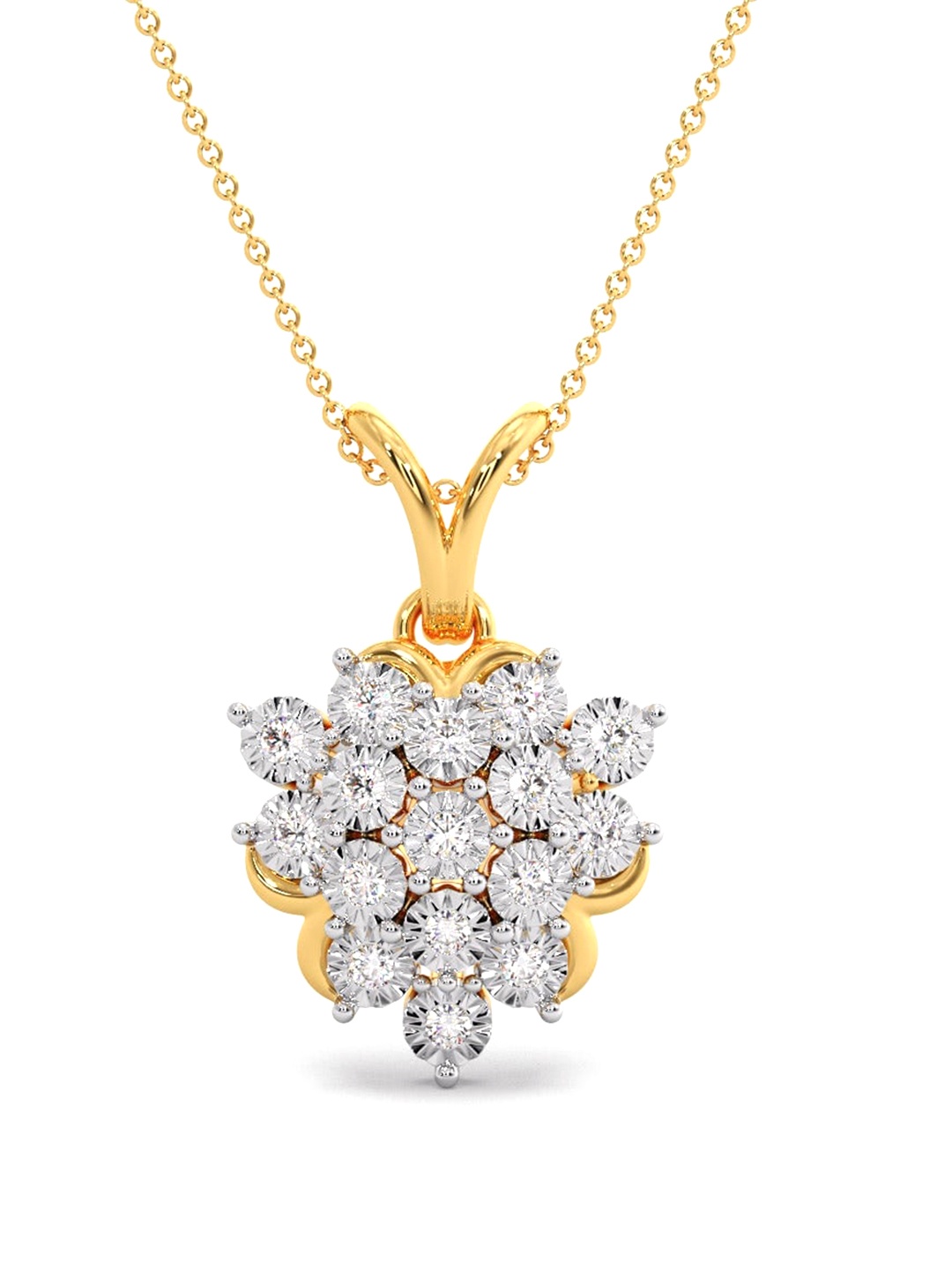 CANDERE A KALYAN JEWELLERS COMPANY BIS Hallmark 18KT (750) Gold Diamond Pendant-2.0gm
CANDERE A KALYAN JEWELLERS COMPANY BIS Hallmark 18KT (750) Gold Diamond Pendant-2.0gm