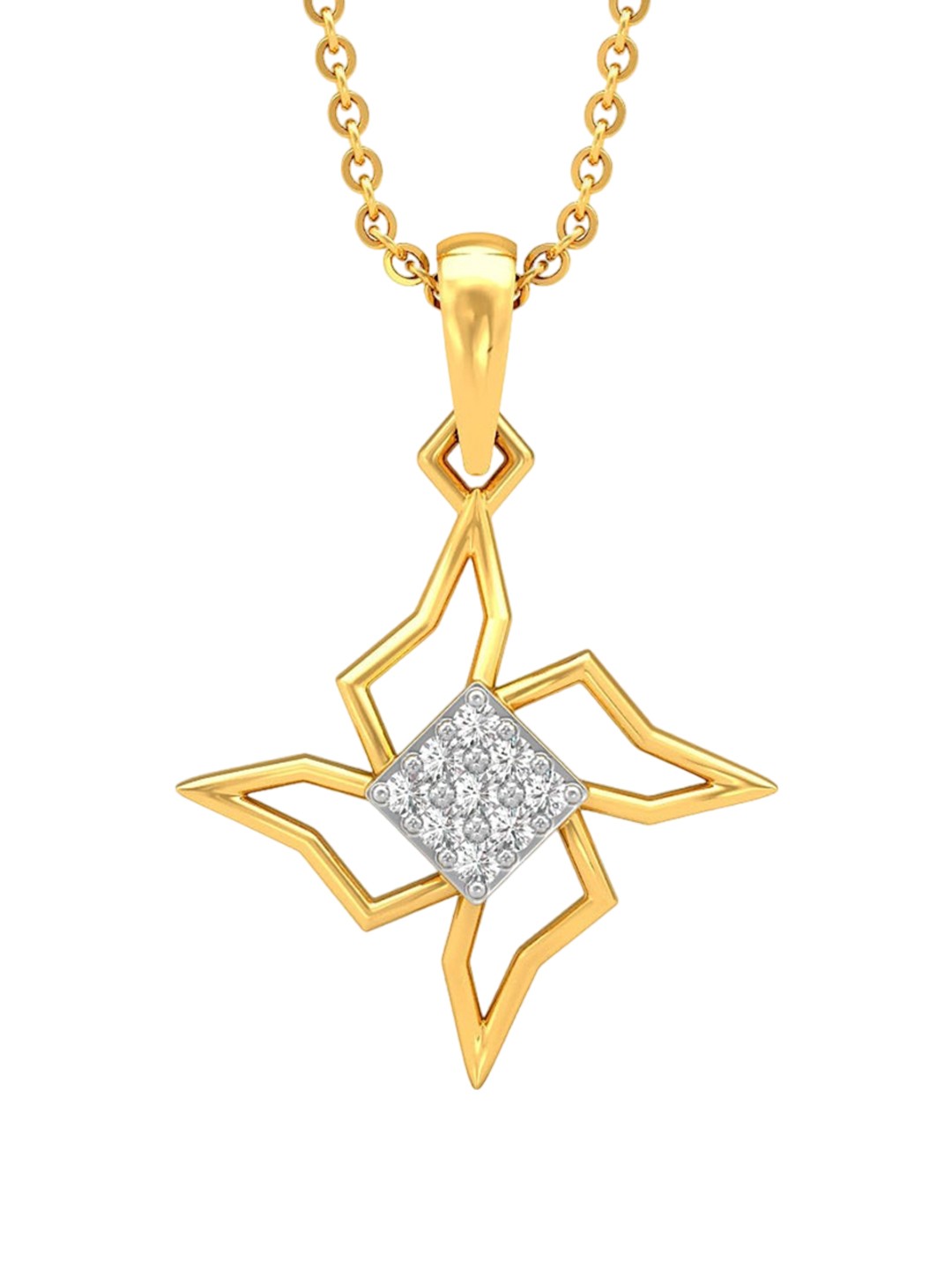 CANDERE A KALYAN JEWELLERS COMPANY 14KT (585) BIS Hallmark CZ Studded Gold Pendant-0.8 gm
CANDERE A KALYAN JEWELLERS COMPANY 14KT (585) BIS Hallmark CZ Studded Gold Pendant-0.8 gm