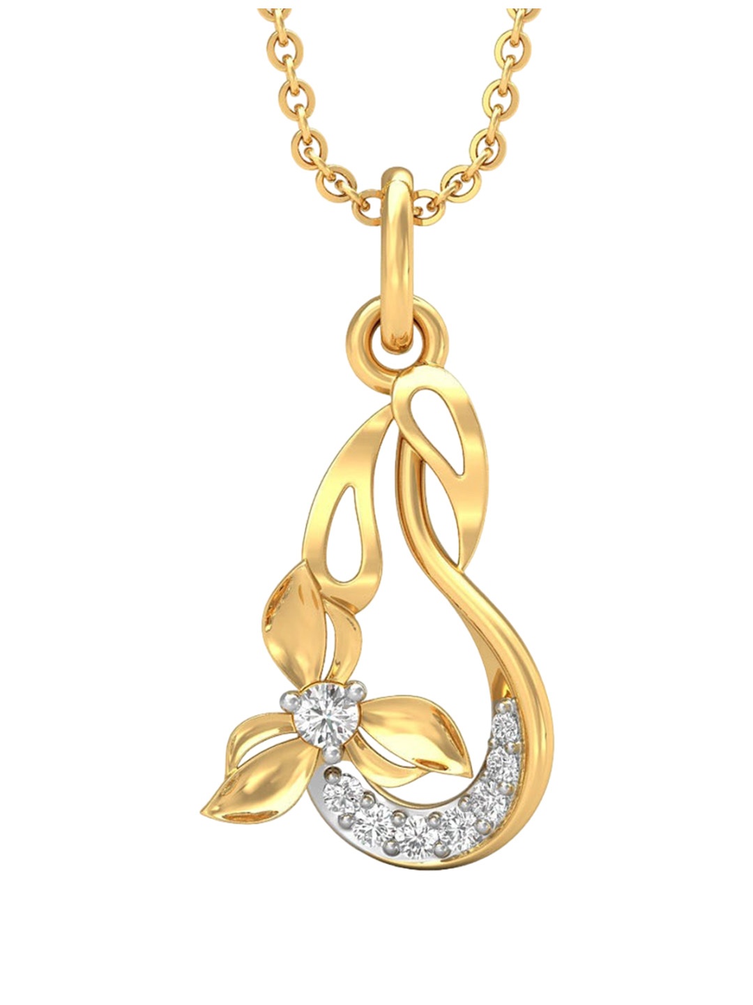 CANDERE A KALYAN JEWELLERS COMPANY 18KT (750) Cubic Zirconia Studded Gold Pendant-0.81 gm
CANDERE A KALYAN JEWELLERS COMPANY 18KT (750) Cubic Zirconia Studded Gold Pendant-0.81 gm