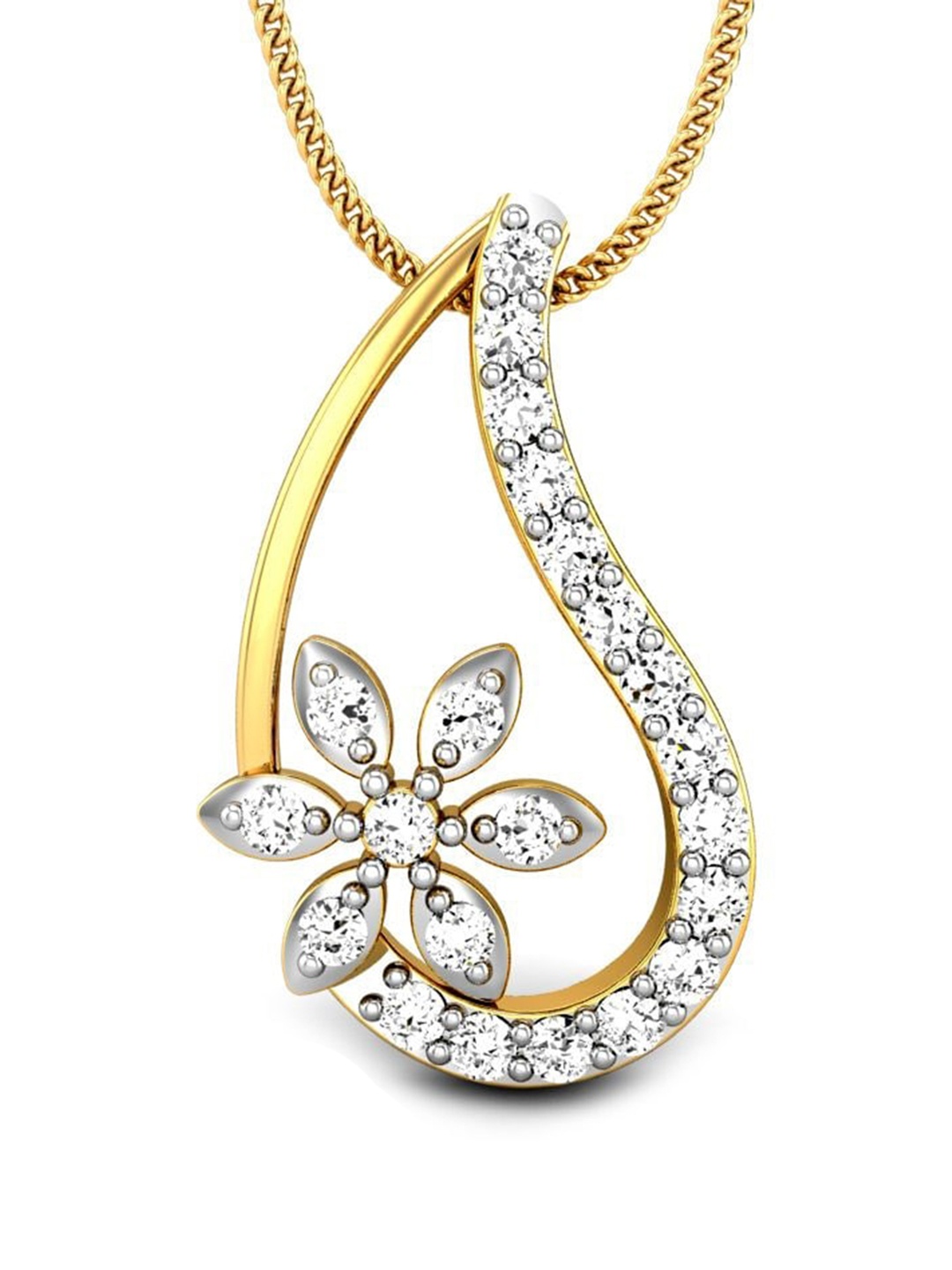 CANDERE A KALYAN JEWELLERS COMPANY 18KT (750) BIS Hallmark CZ Studded Gold Pendant-1.5gm
CANDERE A KALYAN JEWELLERS COMPANY 18KT (750) BIS Hallmark CZ Studded Gold Pendant-1.5gm